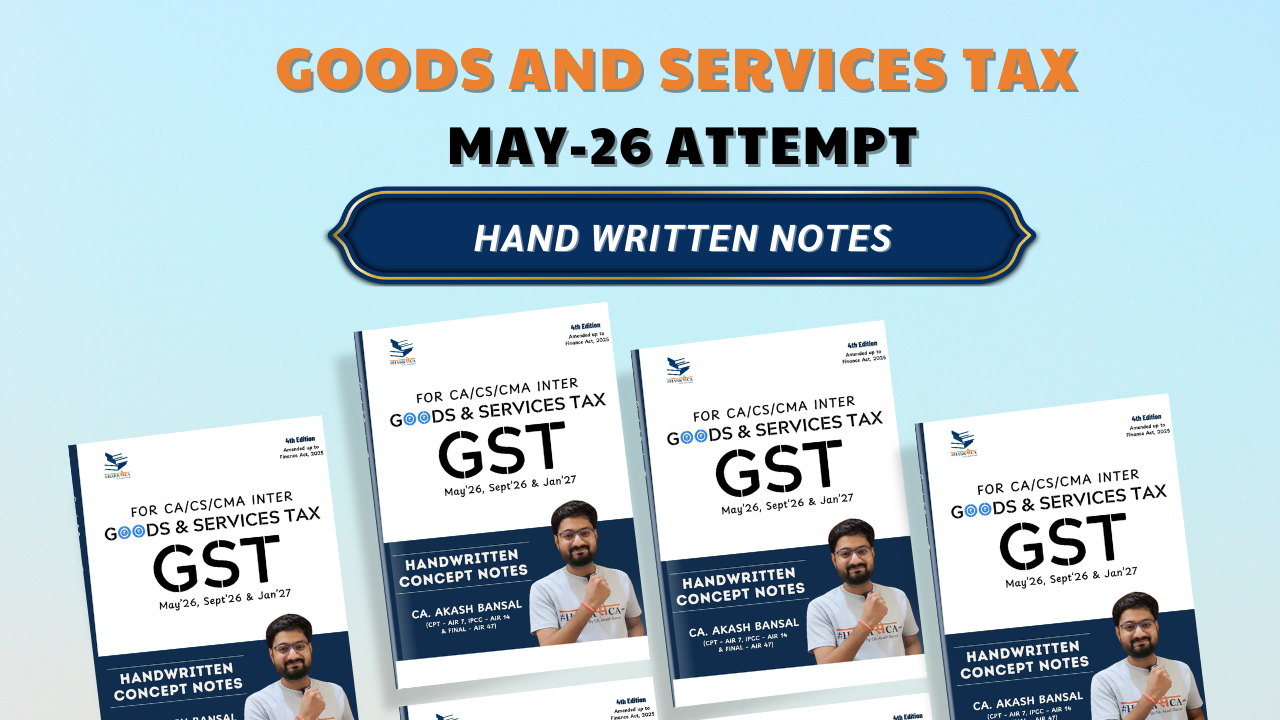 GST Handwritten Book | May'26 and Onwards Attempts