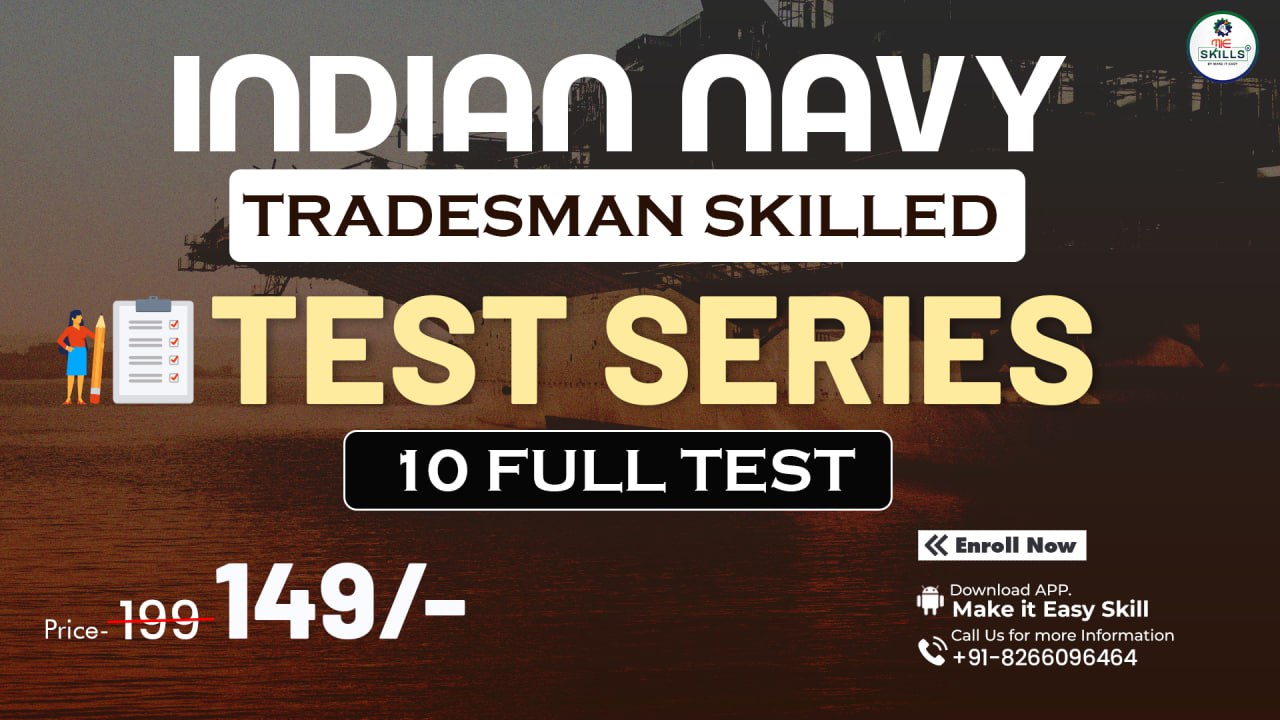 Navy Tradesman skilled 2025 Test series
