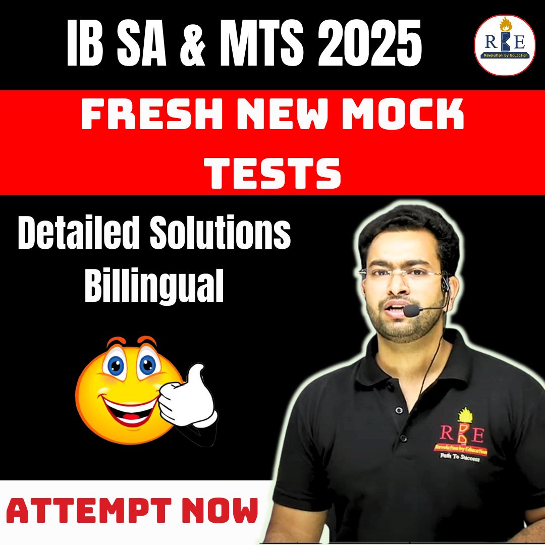 IB SA & MTS 2025 Fresh New Full Length Mock Tests - (Bilingual)