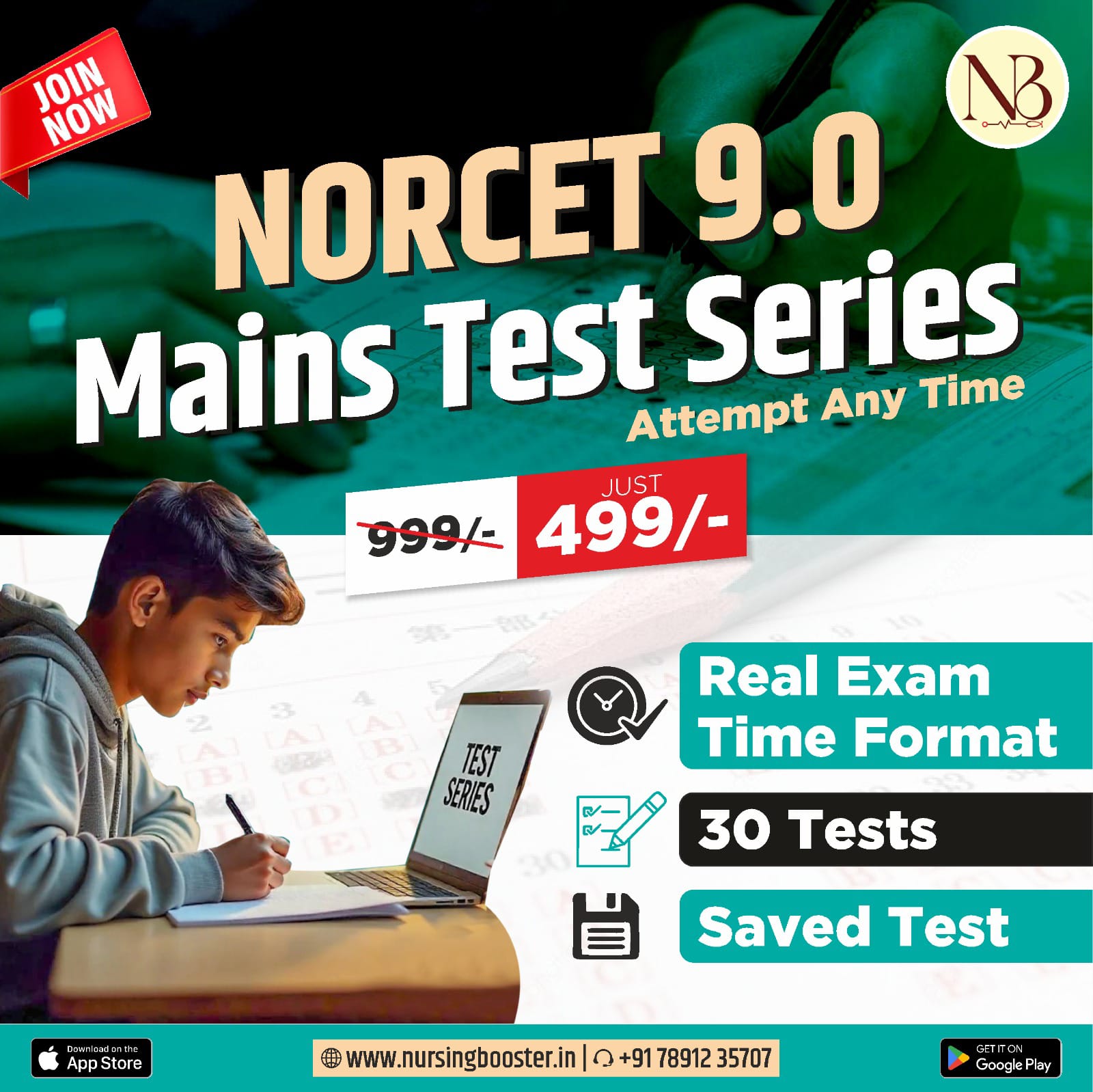 NORCET 10.0 MAINS EXAM PRACTICE TEST