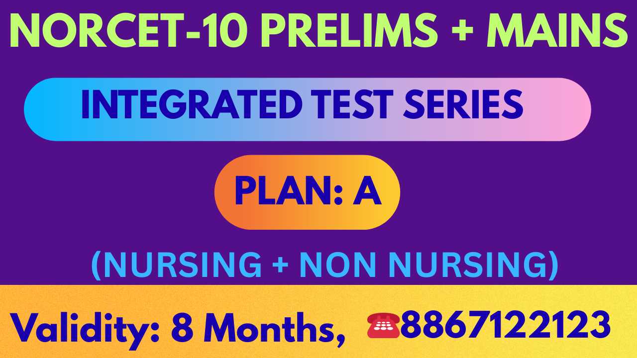(PLAN-A) NORCET-10 INTEGRATED TEST SERIES