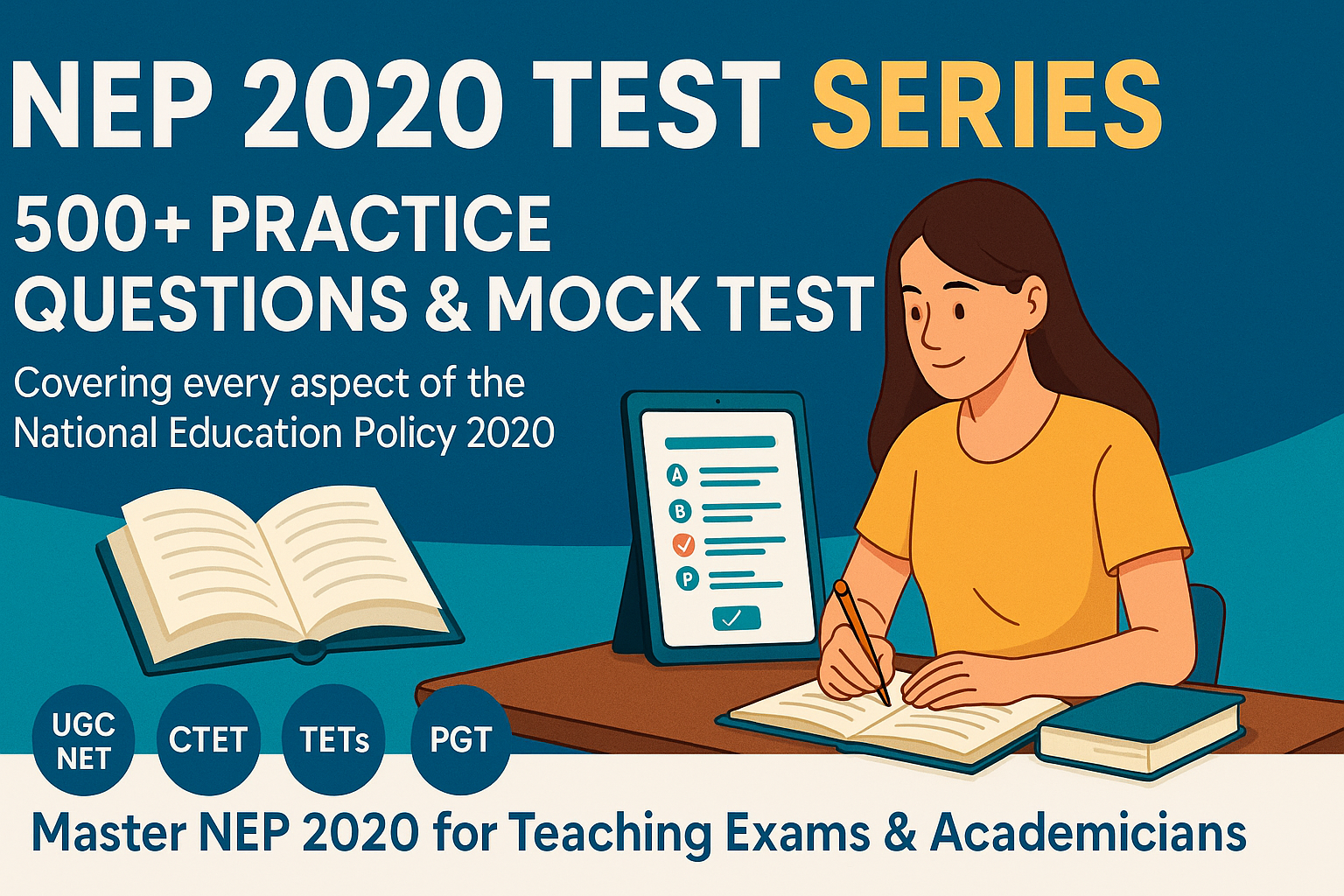 NEP 2020 Test Series – For Teaching Exams & Academicians