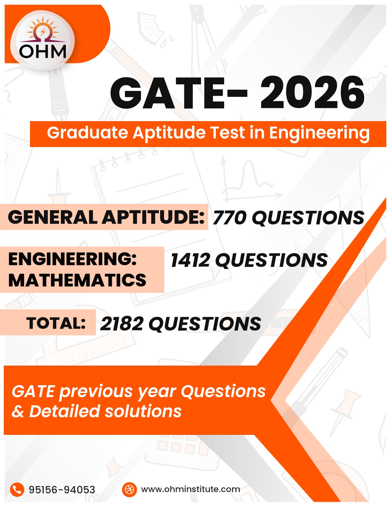 GATE 2026  MATHEMATICS, GENERAL APTITUDE & ENGLISH