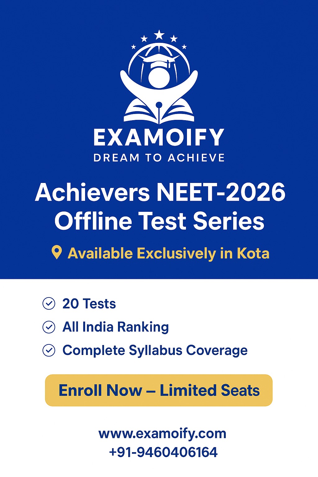 Achiever's NEET-2026 Offline Test Series (Kota)