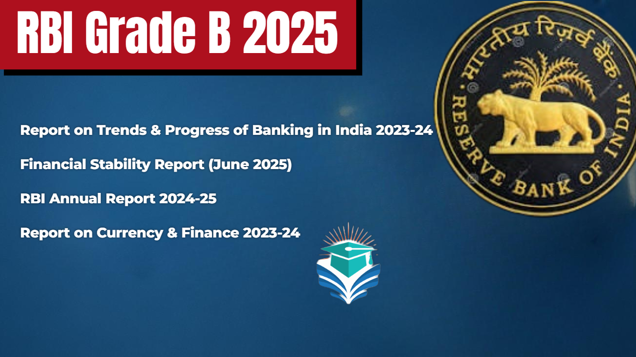 RBI Grade B 2025 | Complete Summary of Key RBI Reports – FSR, Annual Report, Trends & Progress, and Currency & Finance