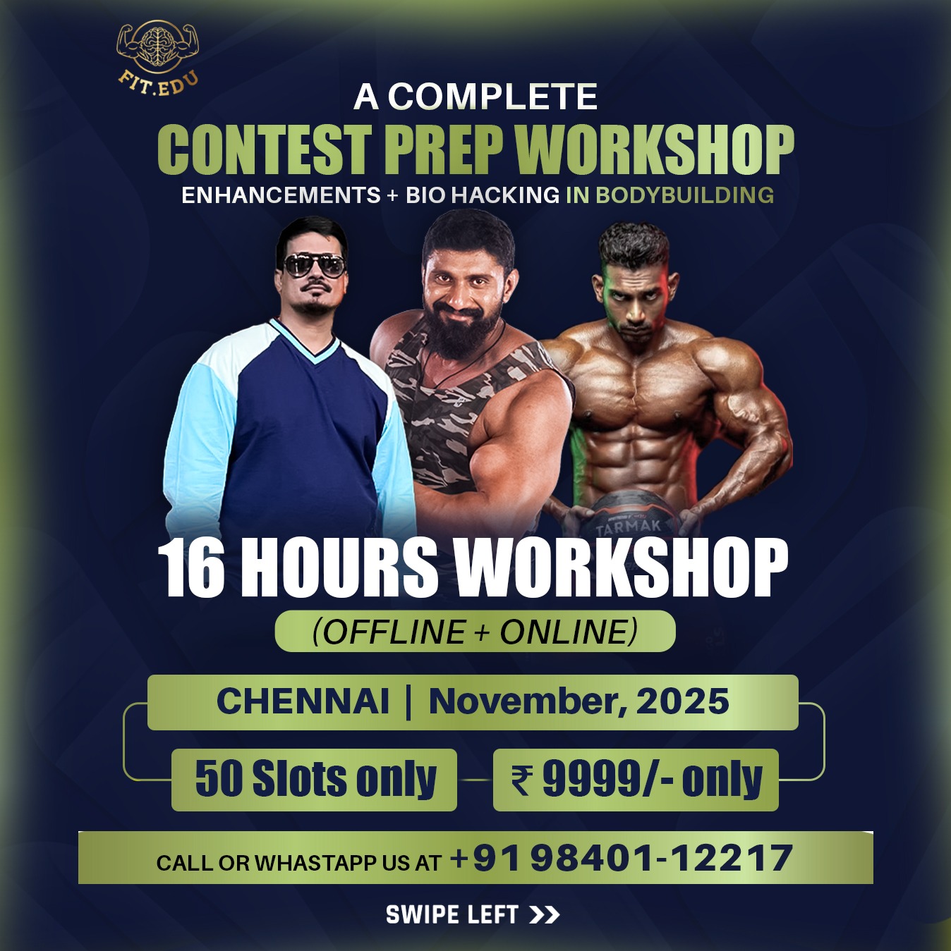 CHENNAI BODYBUILDING WORKSHOP REGISTRATION 