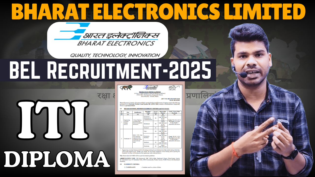 BEL (Bharat Electronics Limited) Recruitment 2025.