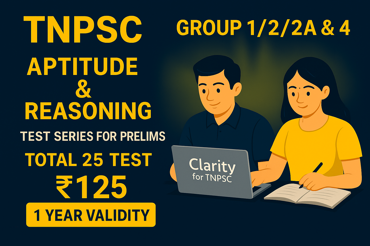 TNPSC PRELIMS (G1/G2/2A & 4) Test 51 to 75 - 3rd SET FROM THE 100 TESTS