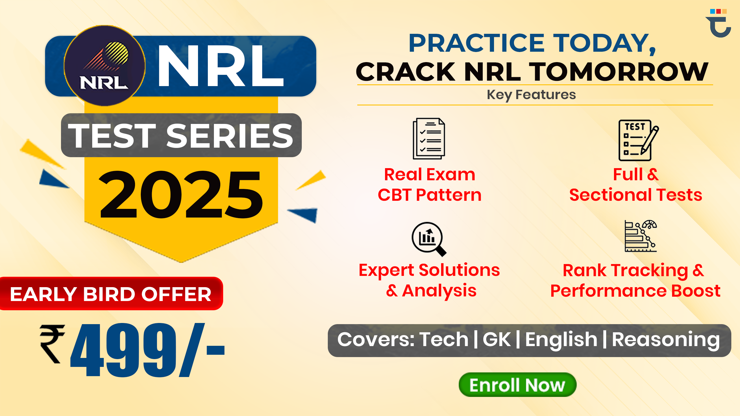 trinity NRL-2025 Mock Test Series