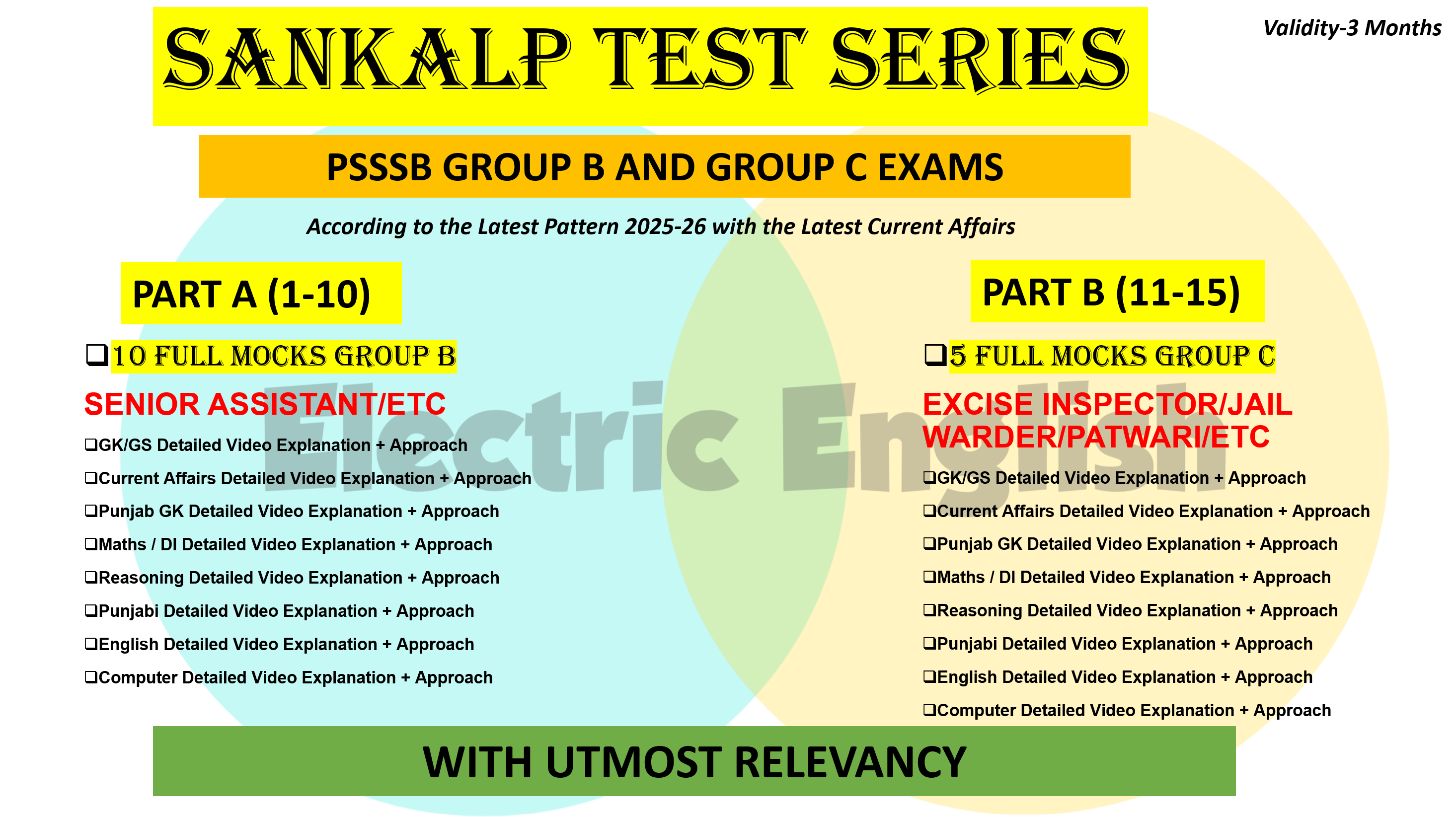 PSSSB SANKALP FULL LENGTH TEST SERIES