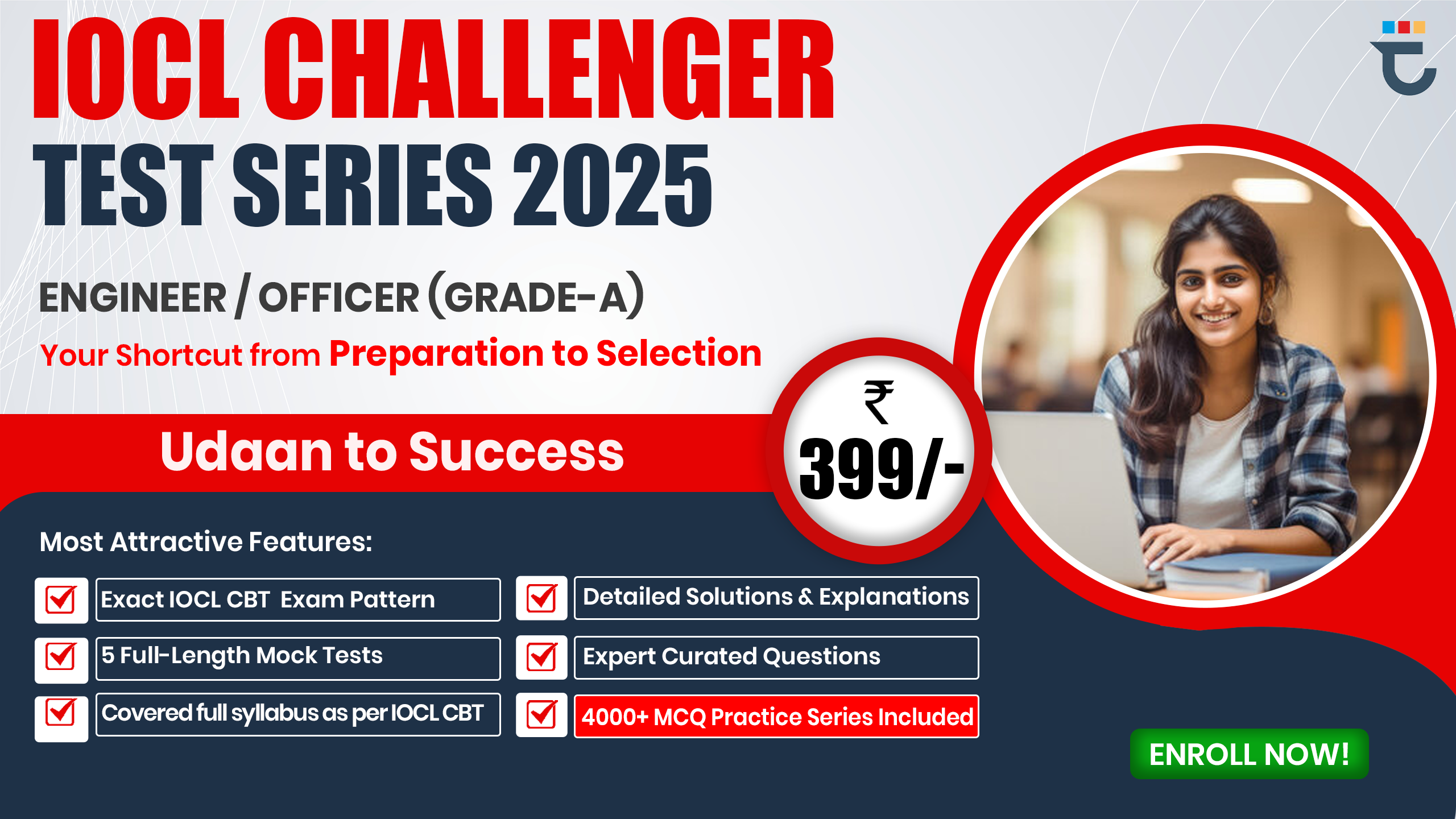 trinity IOCL-2025 Mock Test Series for Engineers/Officers (Grade-A)