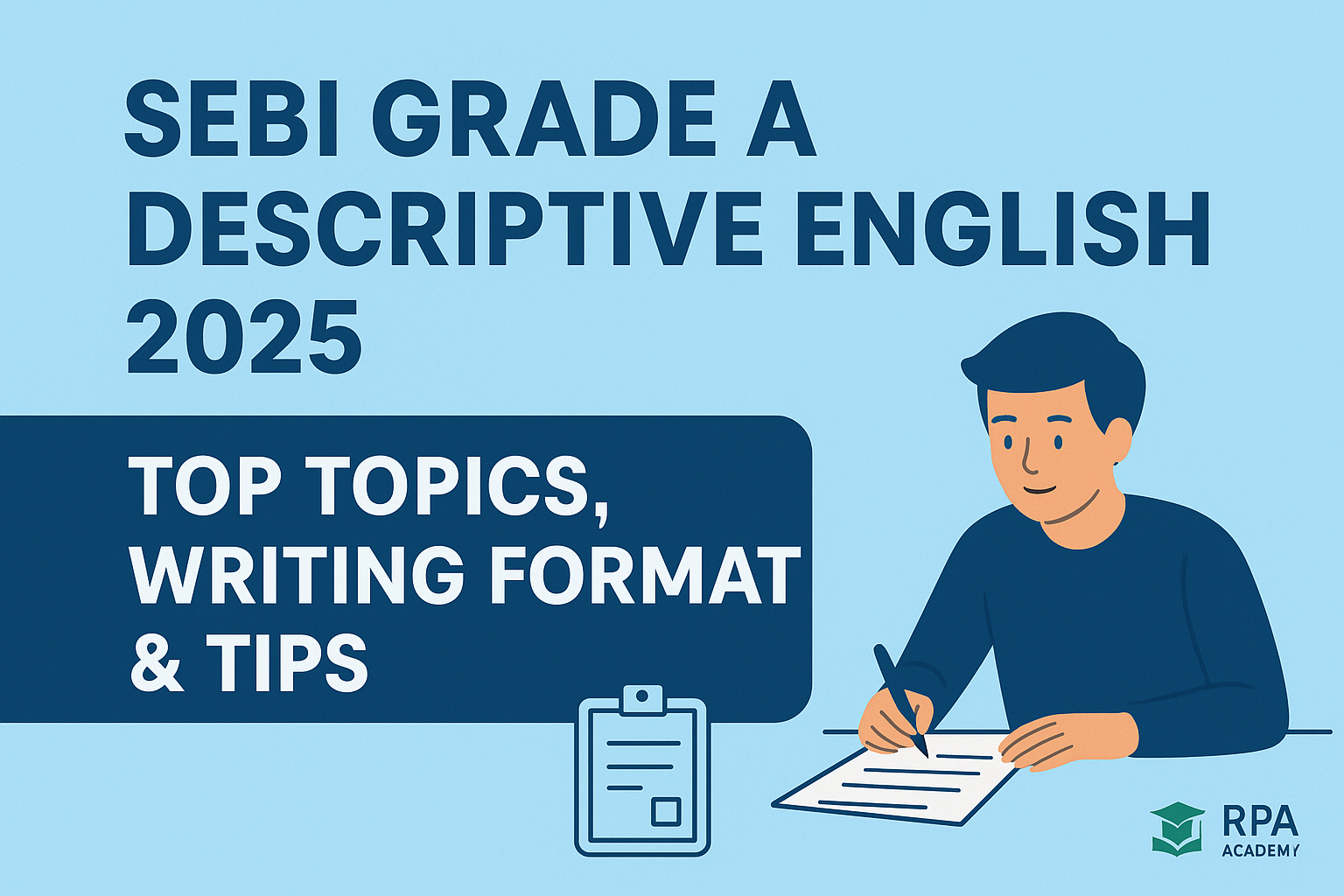 SEBI Grade A Descriptive English 2025 – Top Topics, Writing Format & Tips