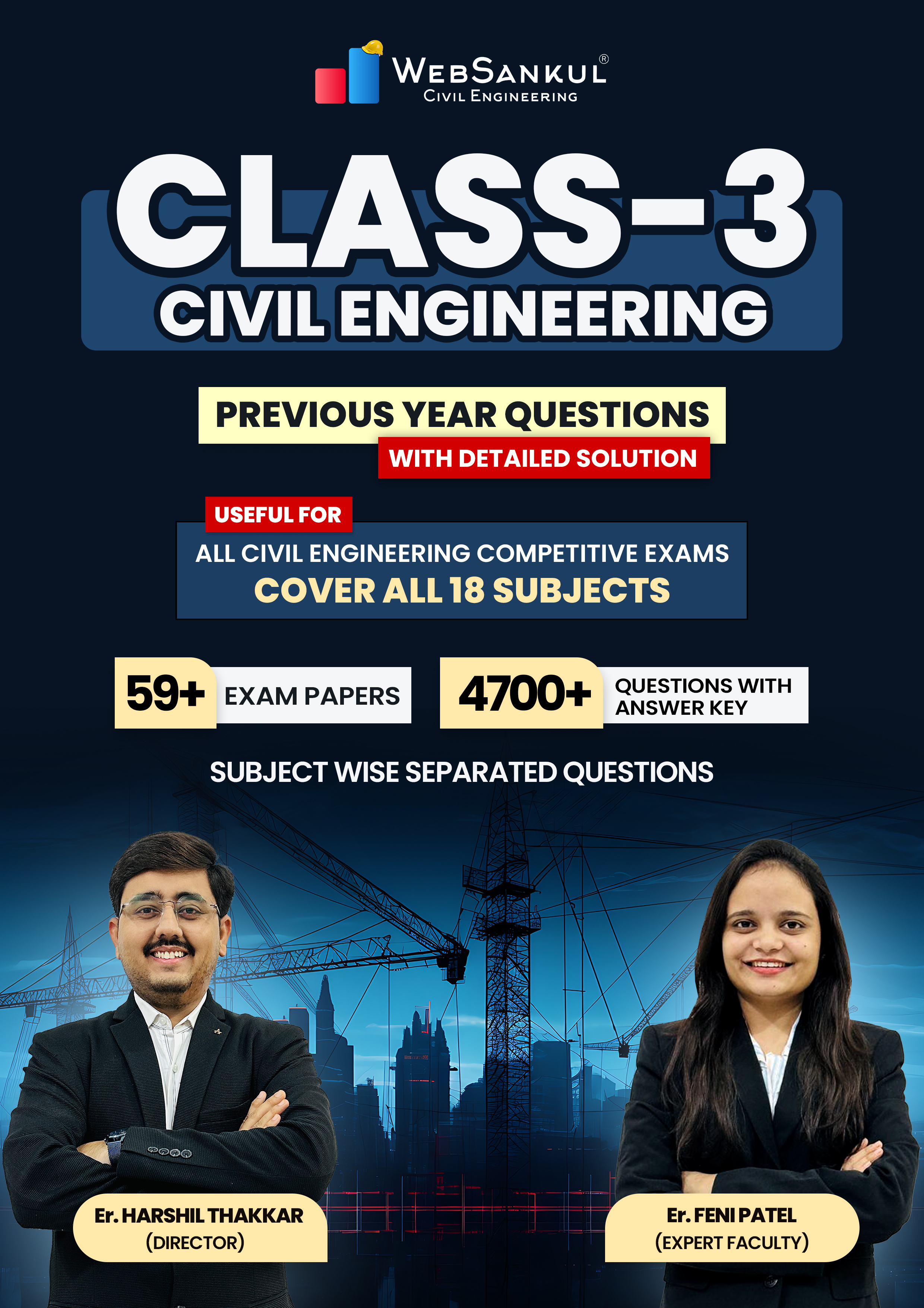 Civil Engineering Class-3 PYQ Book with Detailed Solution
