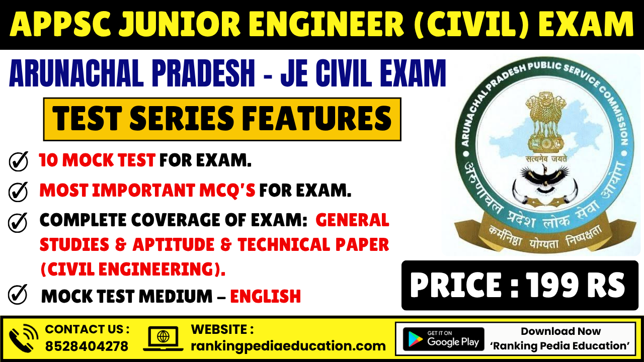 APPSC Junior Engineer (Civil) Exam Mock Test Series