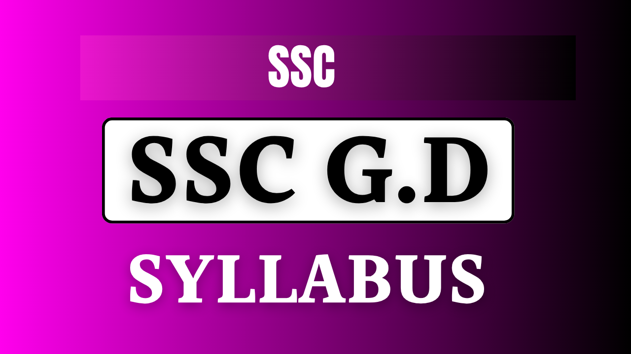 SSC-GD-Syllabus