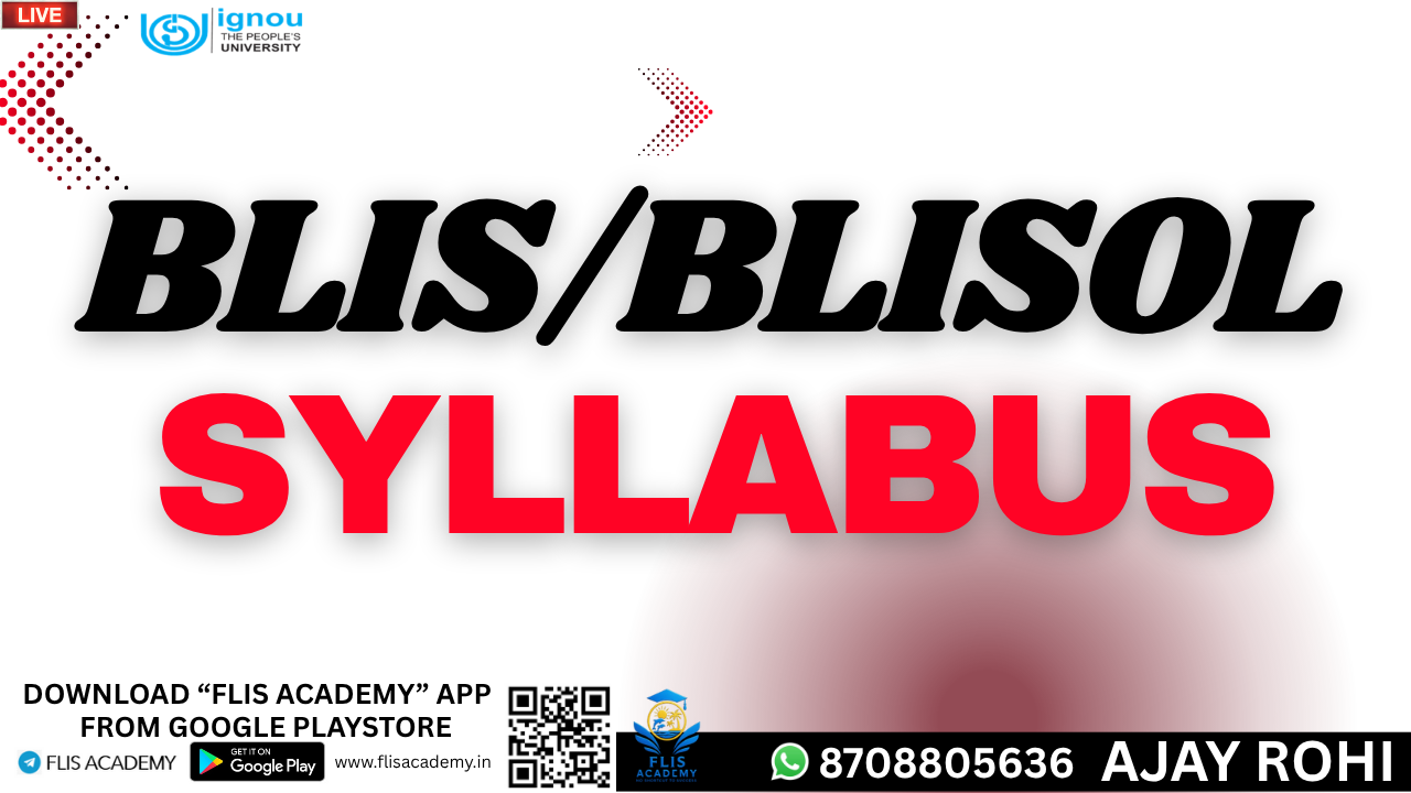 BLIS   BLISOL SYLLABUS