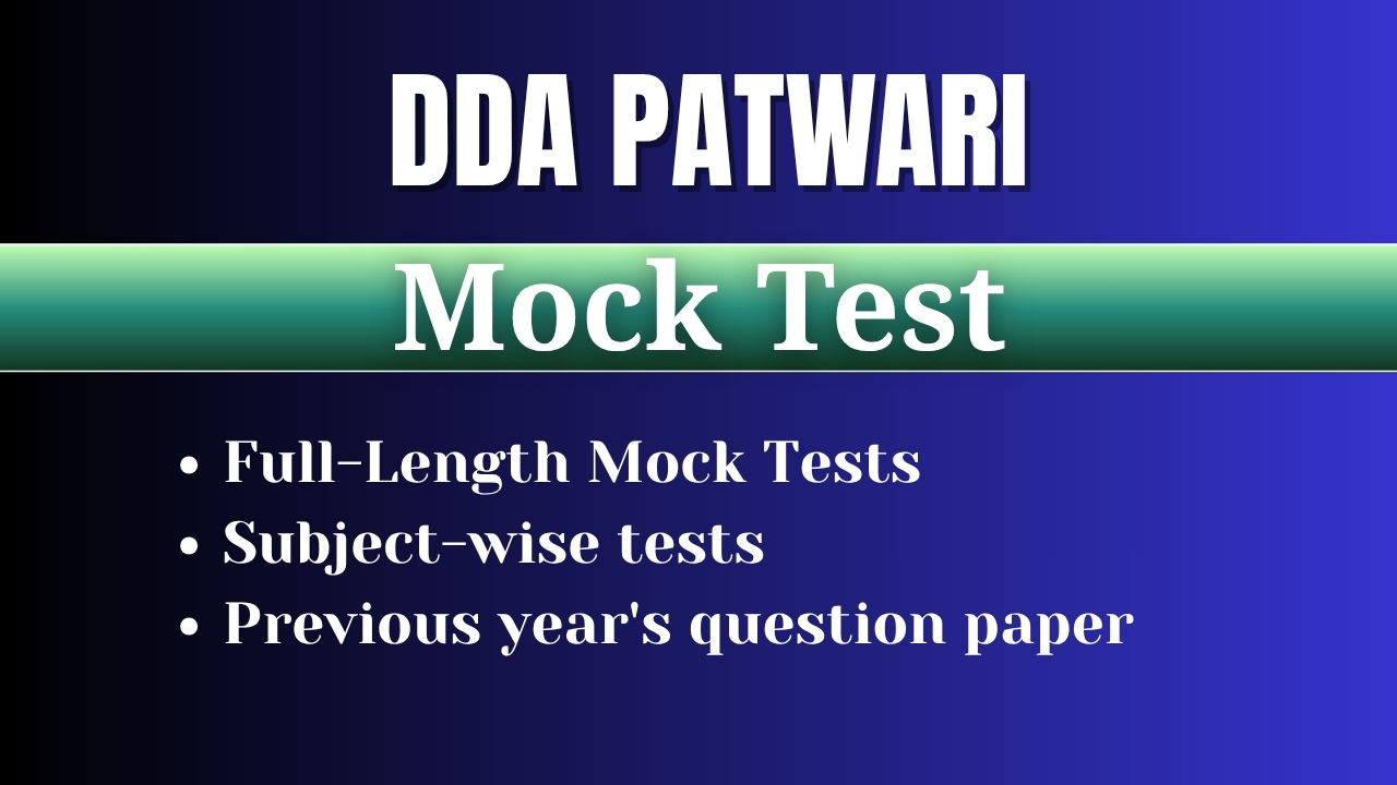DDA Patwari test