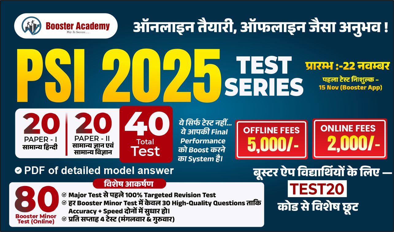 PSI Test Series (2025-26) + Minor Test