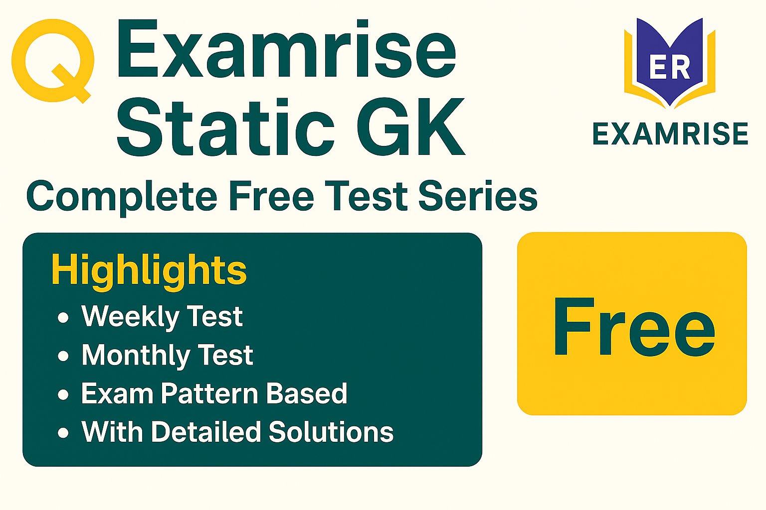 Static Gk Free Test