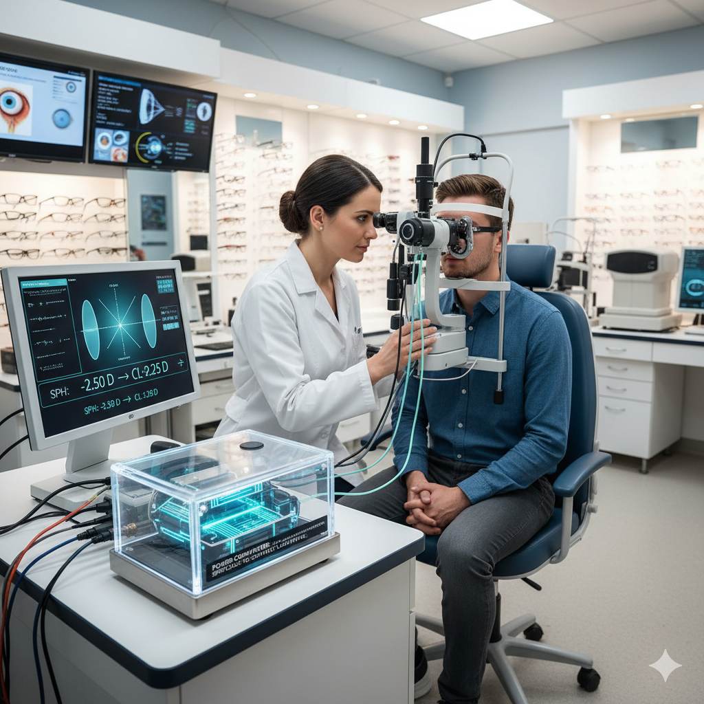 SPECTACLE TO CONTACT LENS POWER CONVERTER