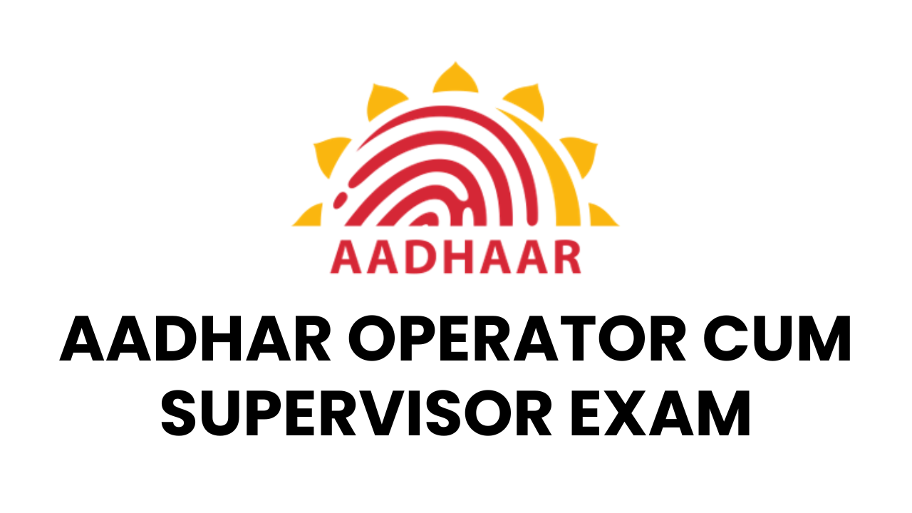ECMP Operator Cum Supervisor Exam (Aadhar NSEIT Exam) Online Test