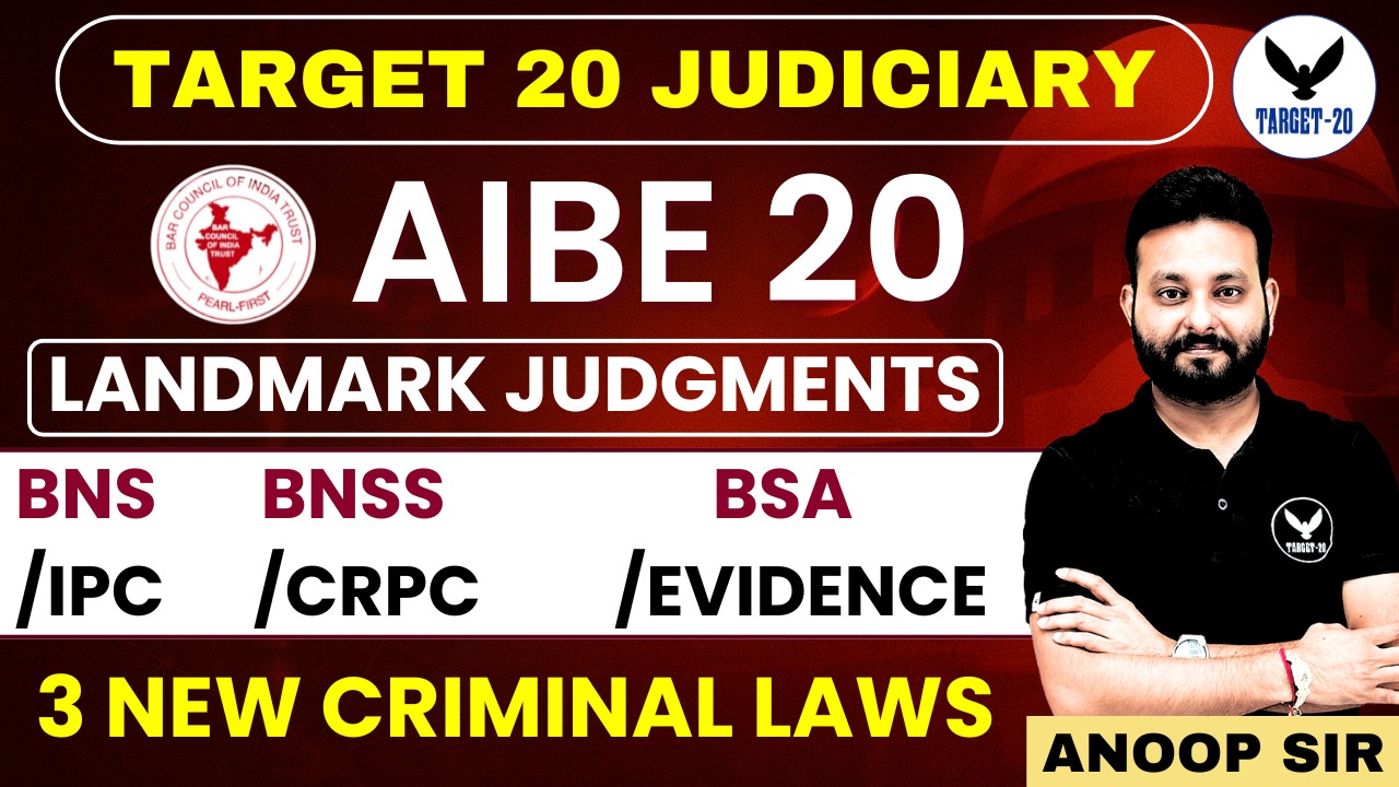 Landmark Judgments (BNS, BSA, BNSS)