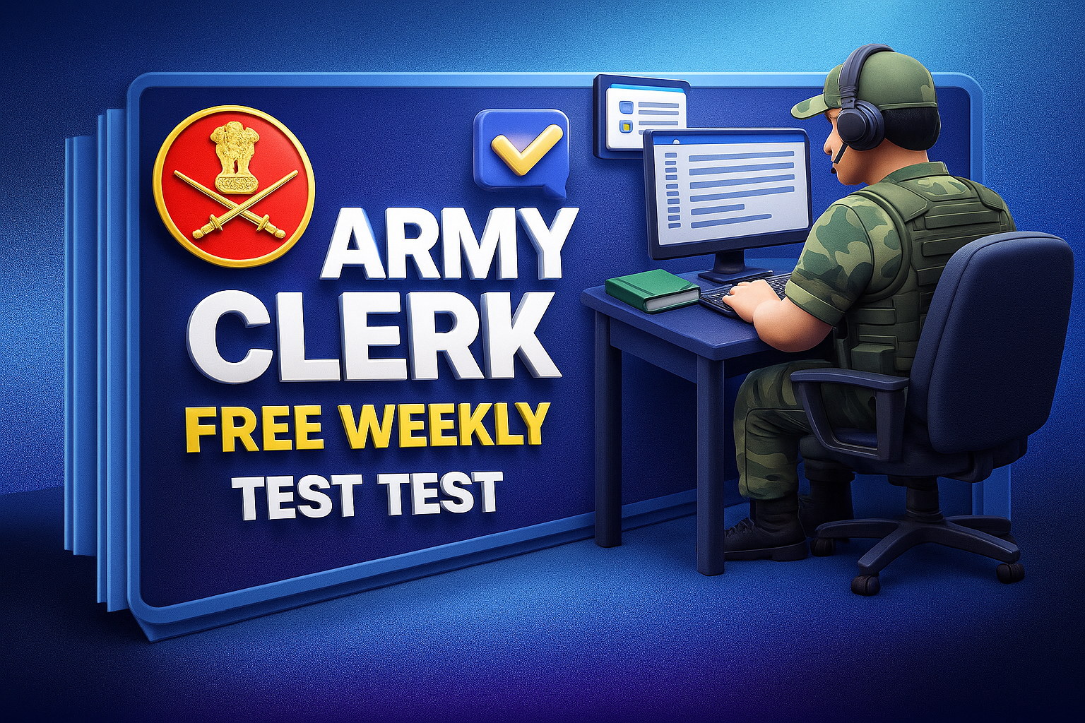 All India Army Clerk Free Weekly Test - 2026