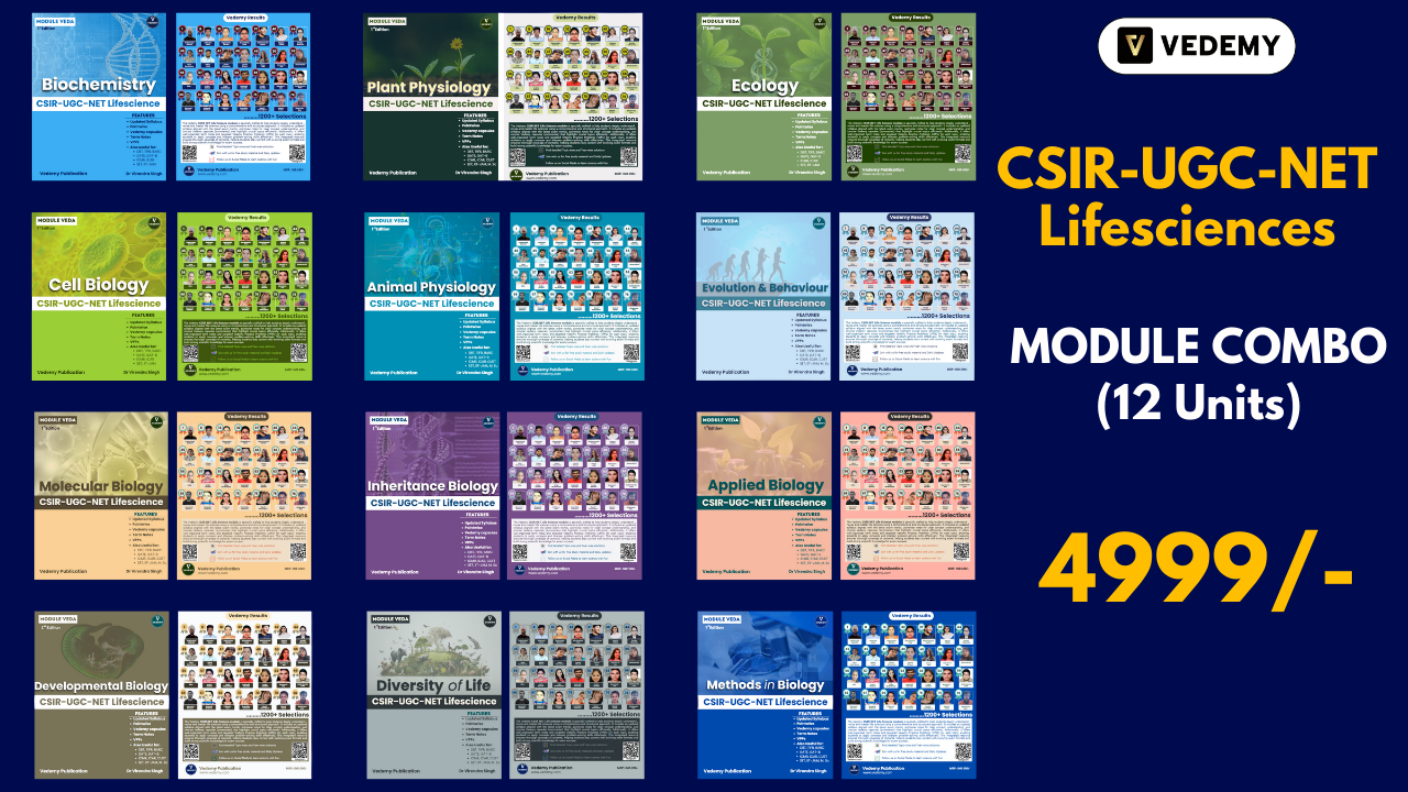 CSIR-UGC-NET Life Science Module Combo (12 Units)