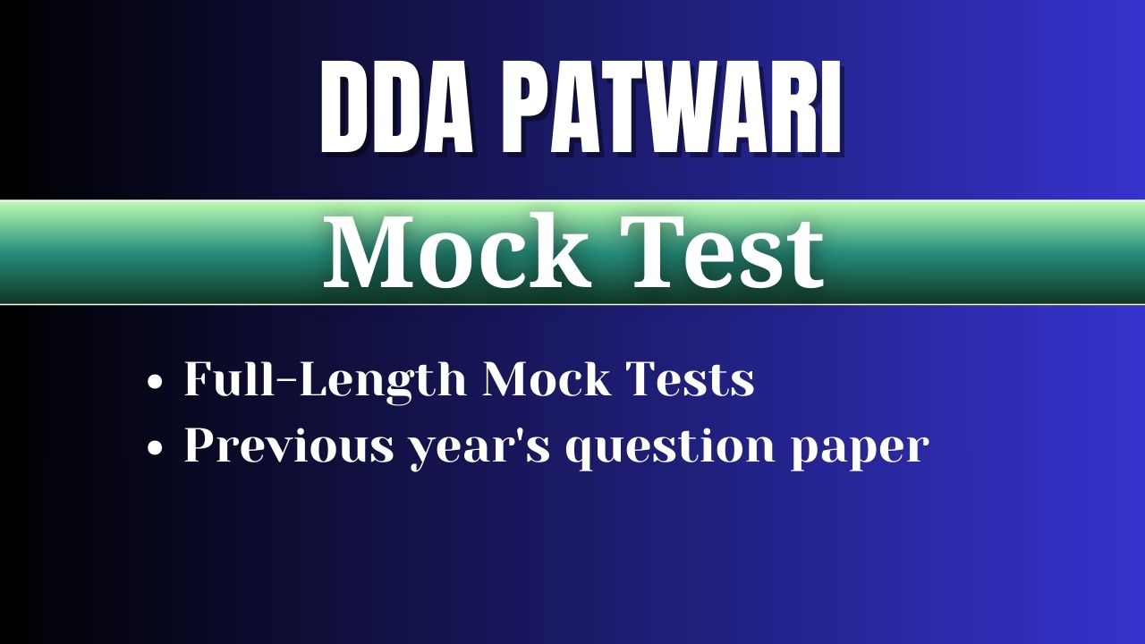 DDA Patwari test