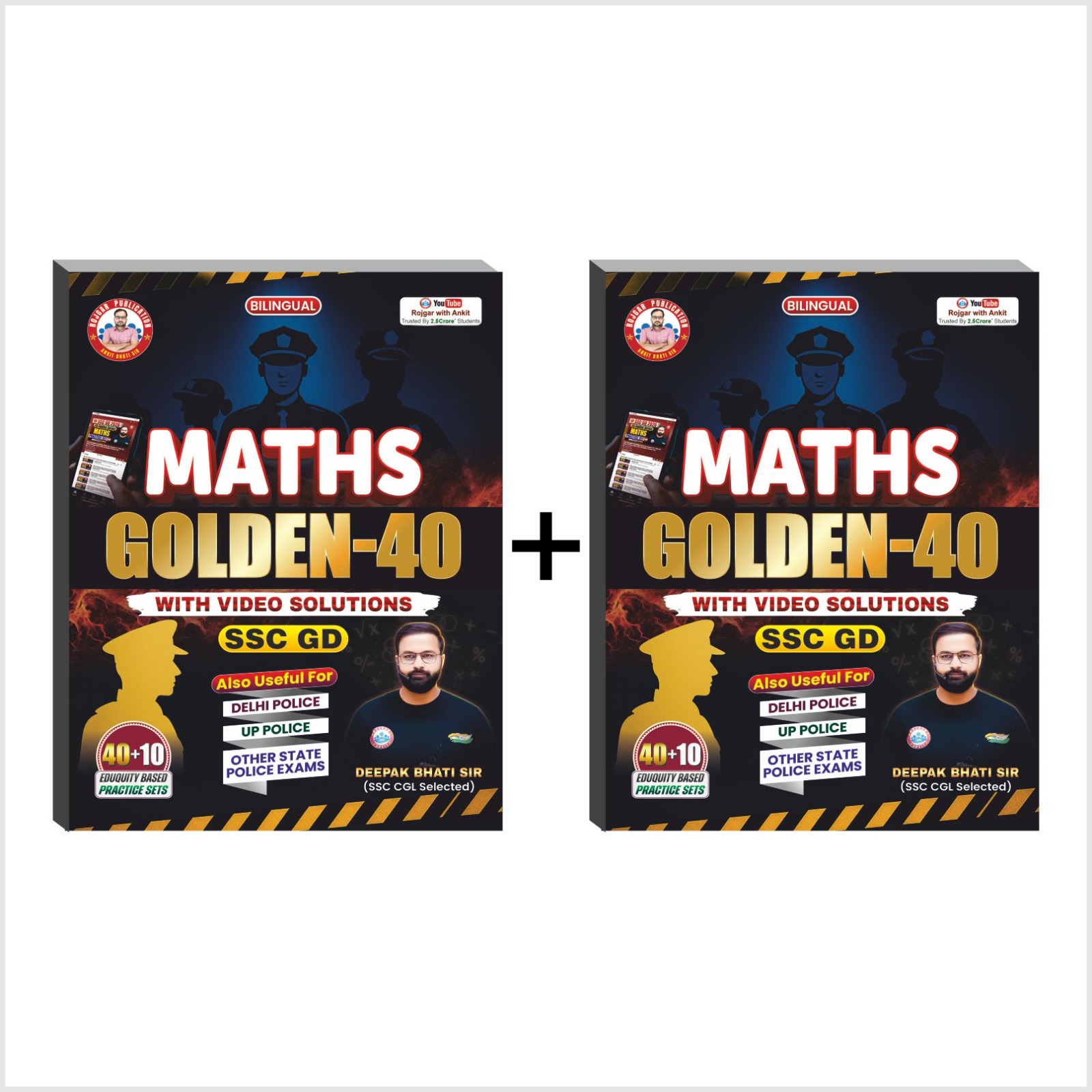 Maths Golden-40 Set of 2 Books By Ankit Bhati Sir RWA