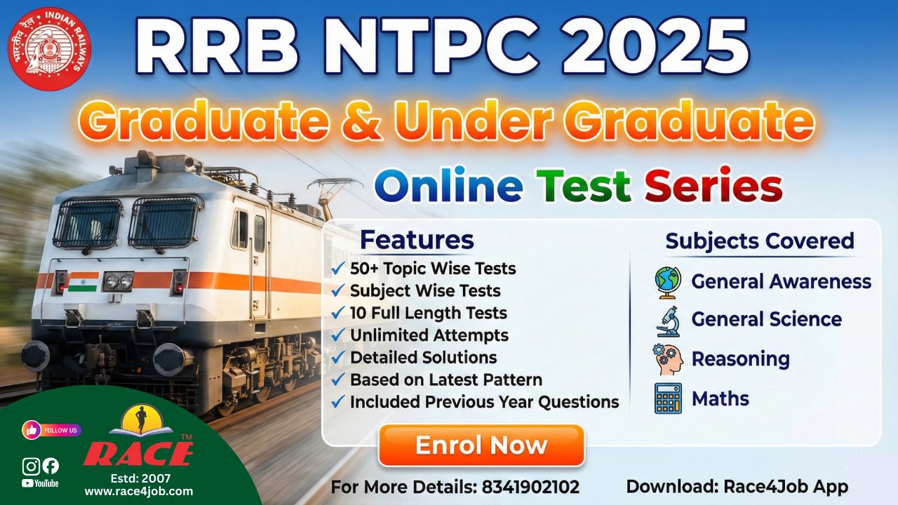 RRB NTPC 2025-26 | Graduate & Under Graduate Online Test Series