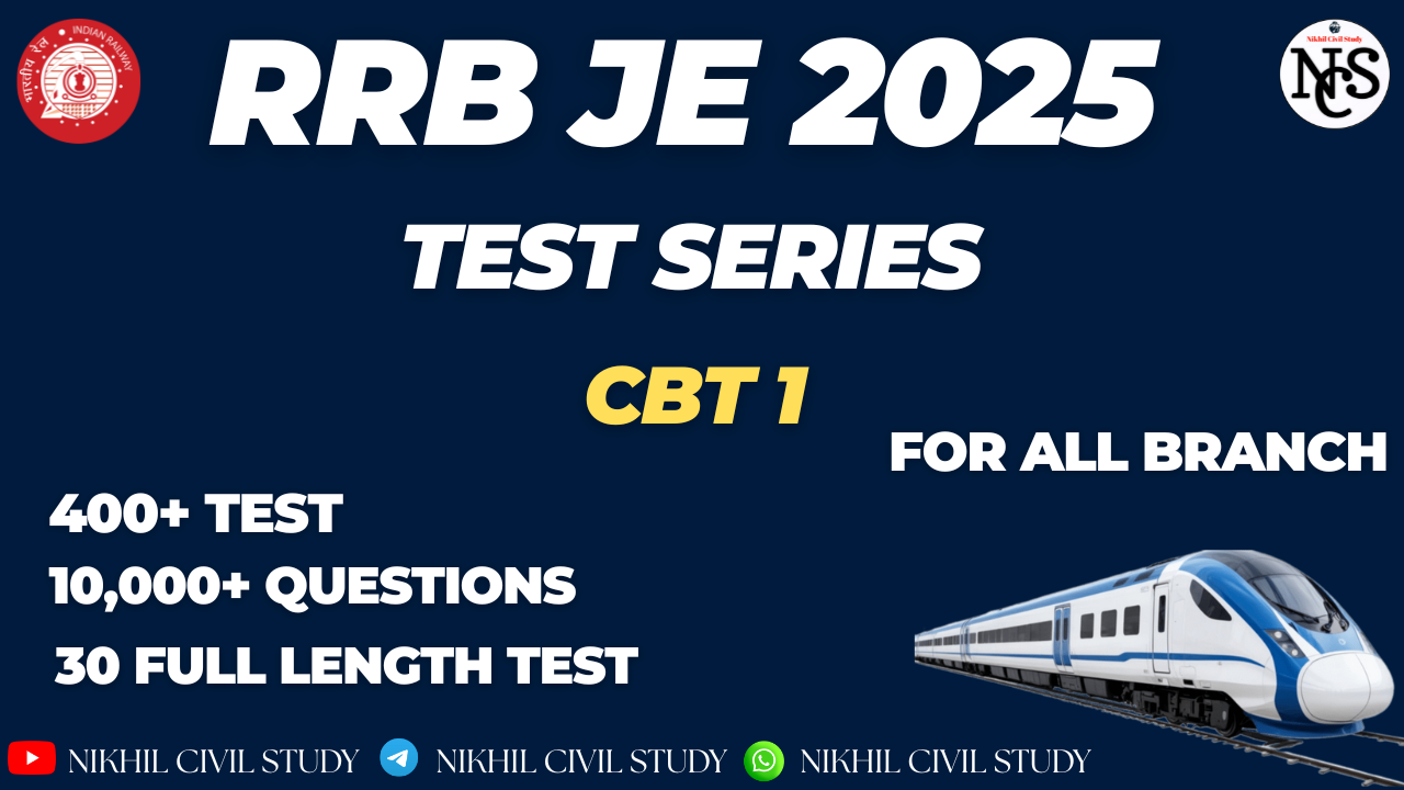RRB JE 2025 TEST SERIES CBT 1