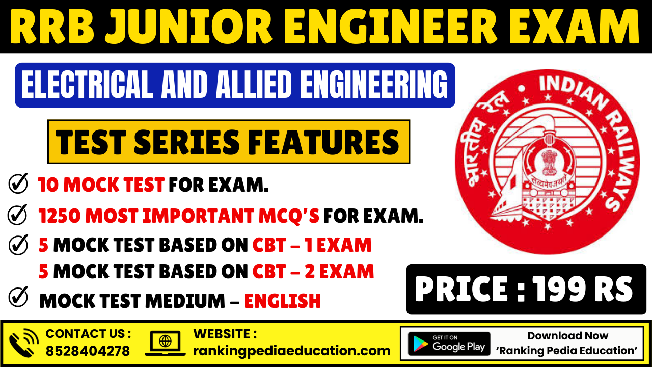 RRB JE (Electrical and Allied Engineering) Exam Mock Test Series