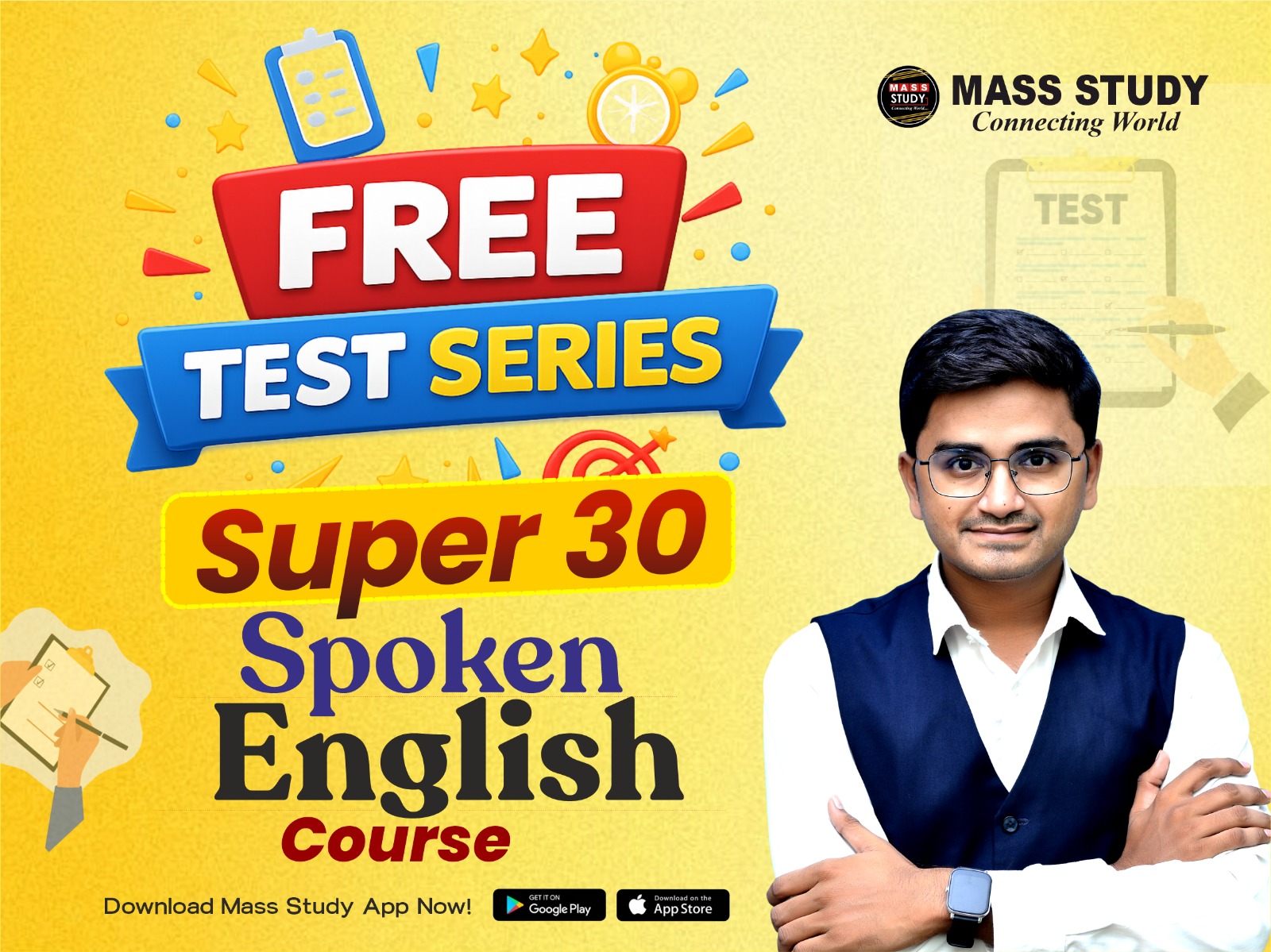 Super 30 Days Spoken English Course - Test Series