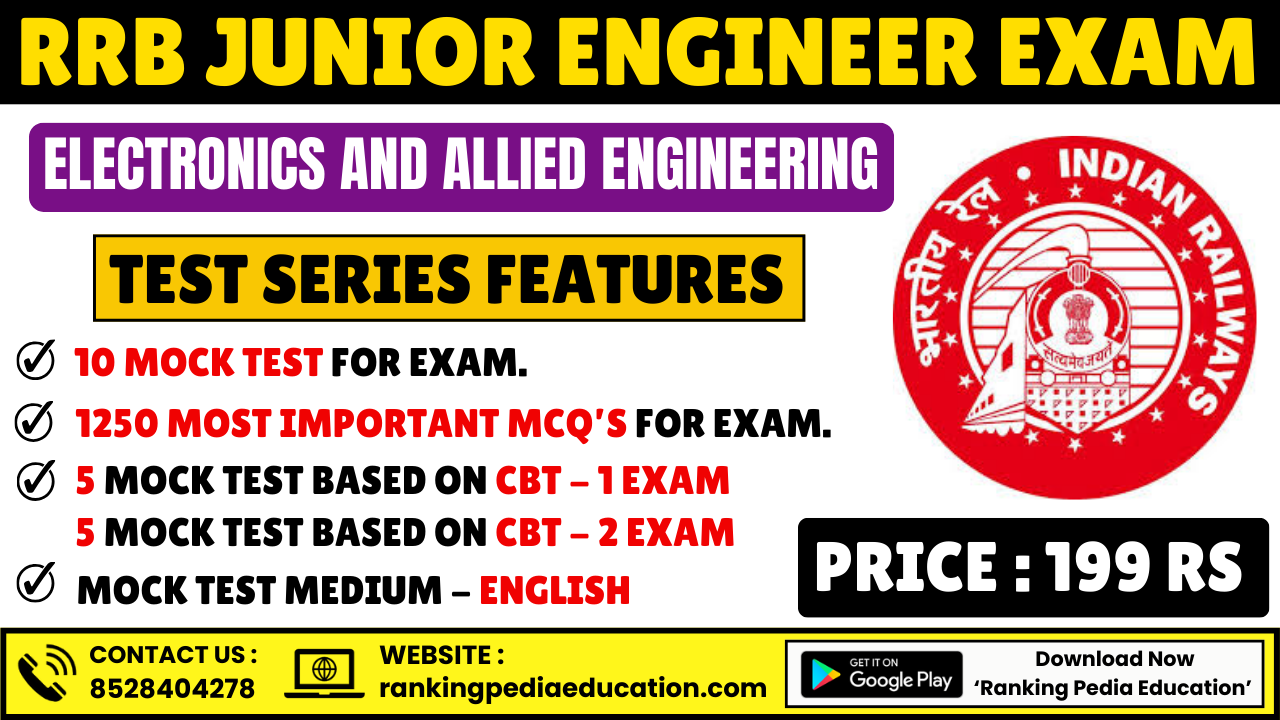 RRB JE (Electronics and Allied Engineering) Exam Mock Test Series
