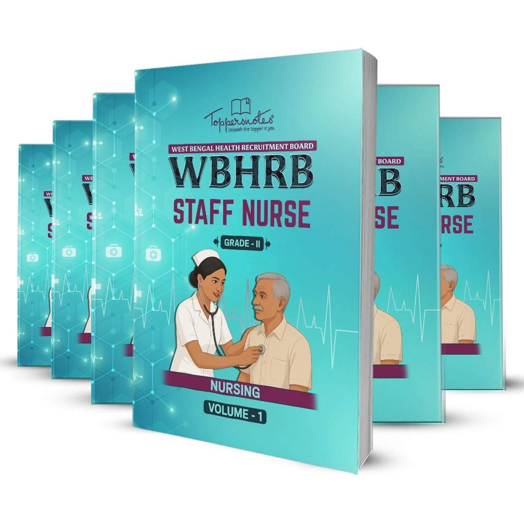 WBHRB Staff Nurse Grade-II Exam Books (Latest Edition, English Medium) – Topper's Notes by Nursing Booster