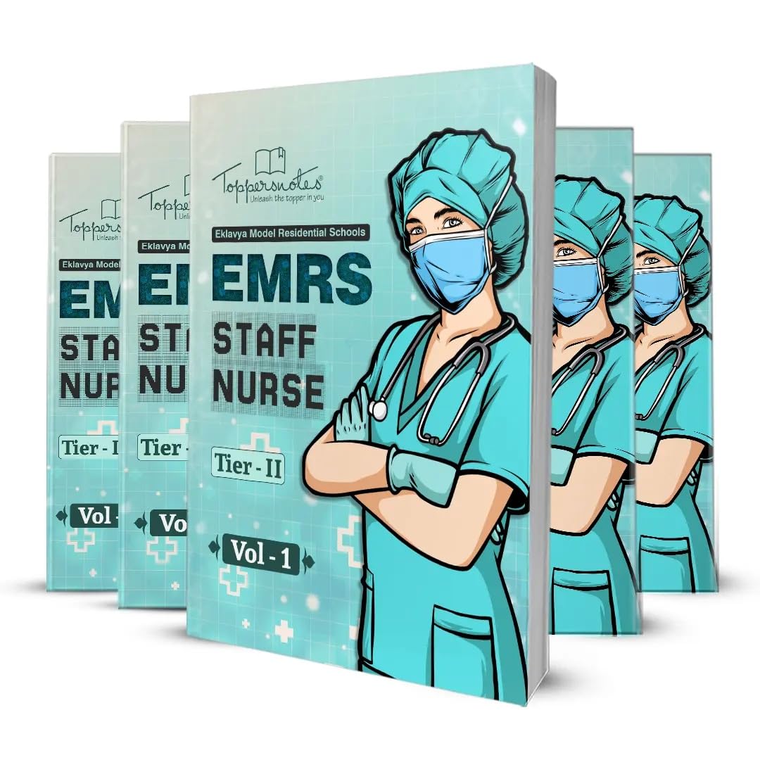 EMRS Staff Nurse Tier-II Exam Books (Latest Edition, English Medium) – Topper's Notes by Nursing Booster