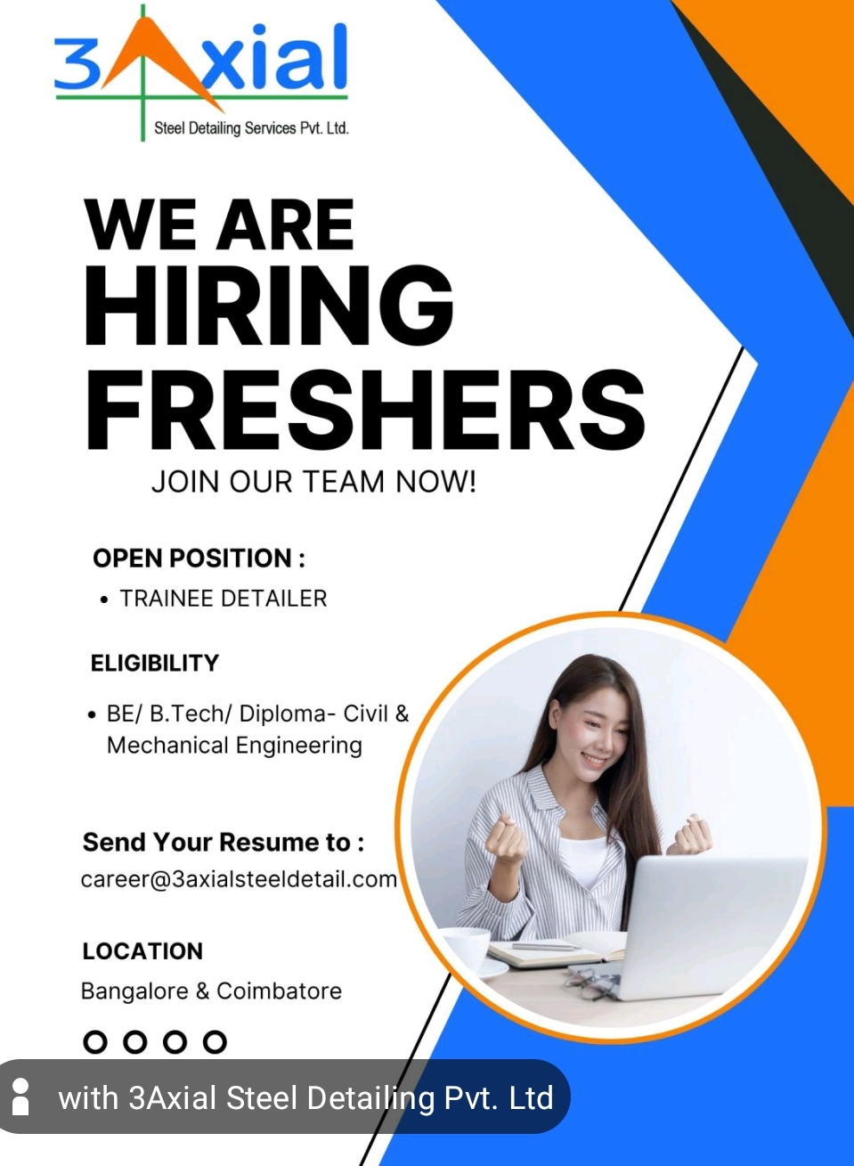 Civil Freshers Hiring 