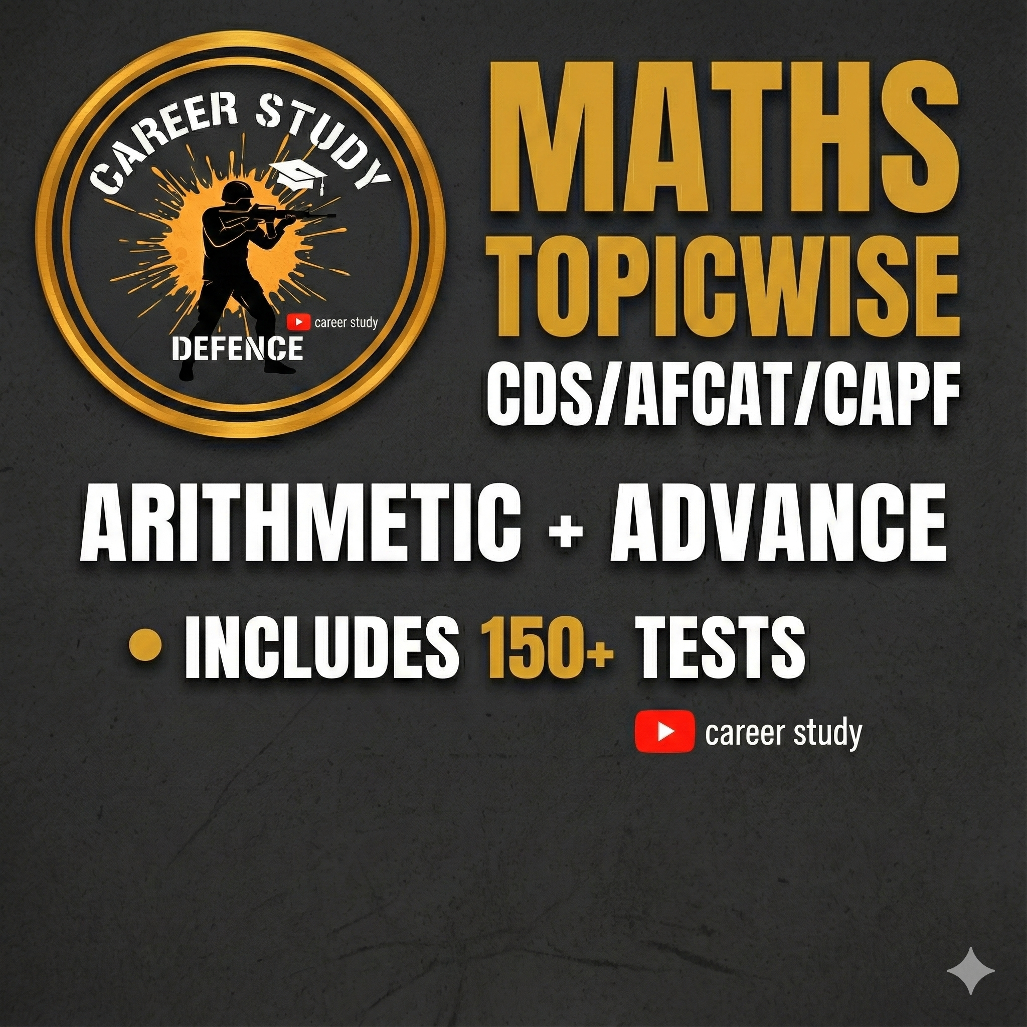 Arithmetic Topic-wise Test Series CDS/AFCAT/CAPF