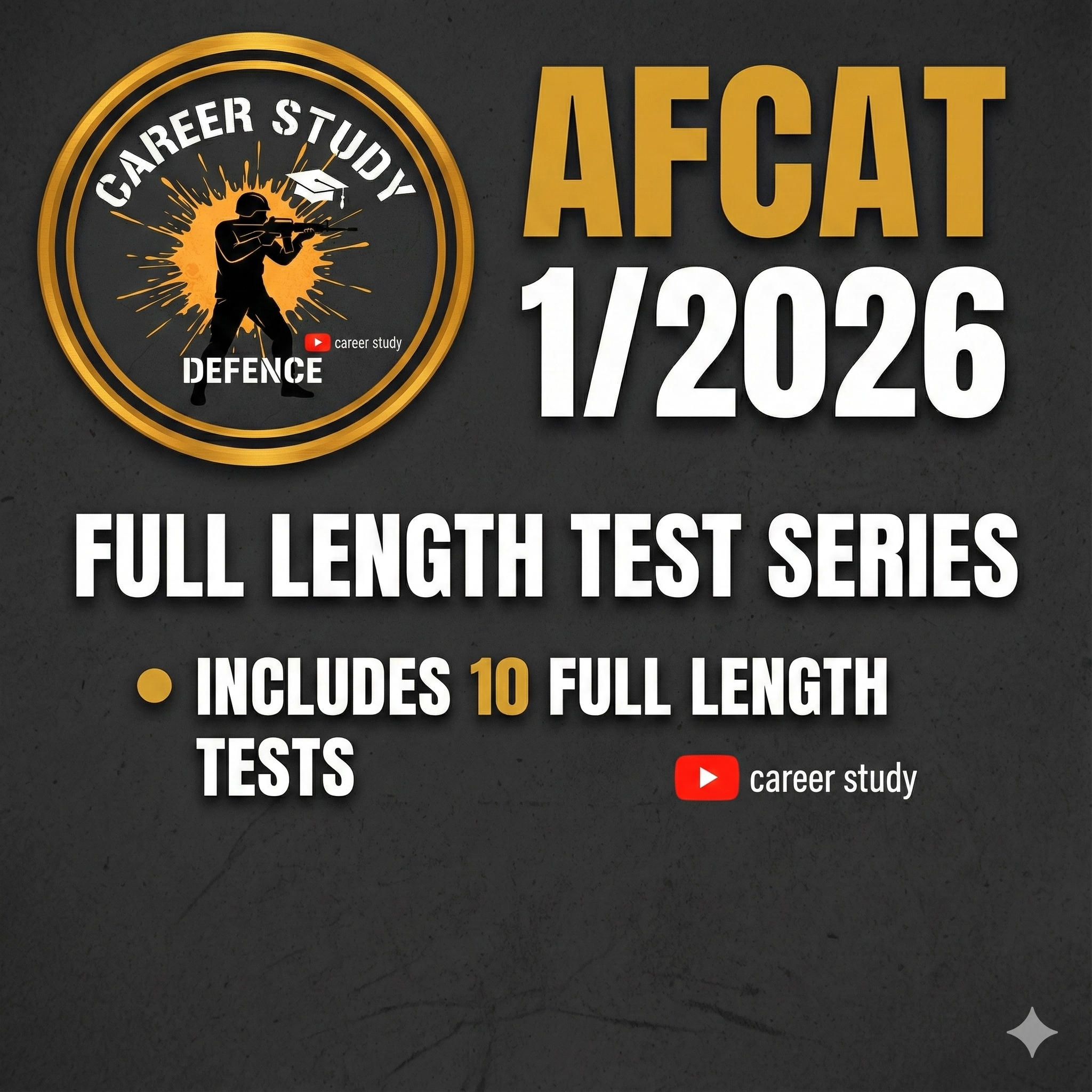 AFCAT 1/2026 10 Full Length Mock Test