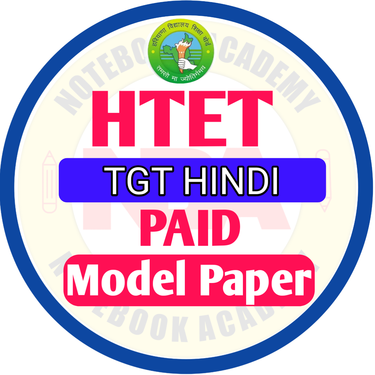 HTET TGT HINDI PAID MODEL PAPER 2026