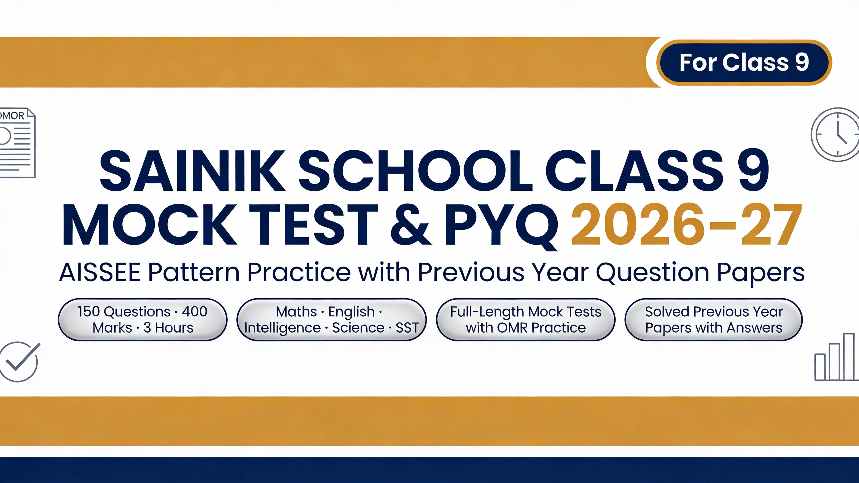 SAINIK SCHOOL CLASS 9TH MOCK TETS & PYQ TEST 2026-27