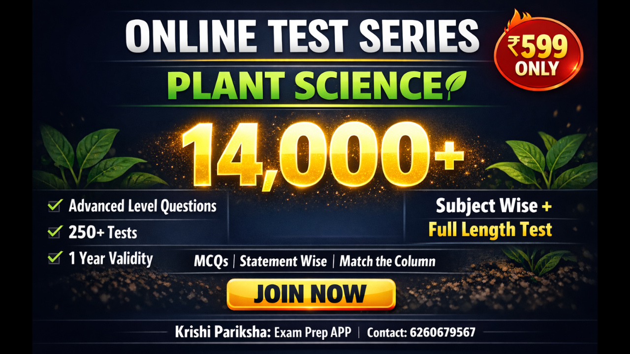 New Plant Science | AIEEA PG | JRF | Online Test Series