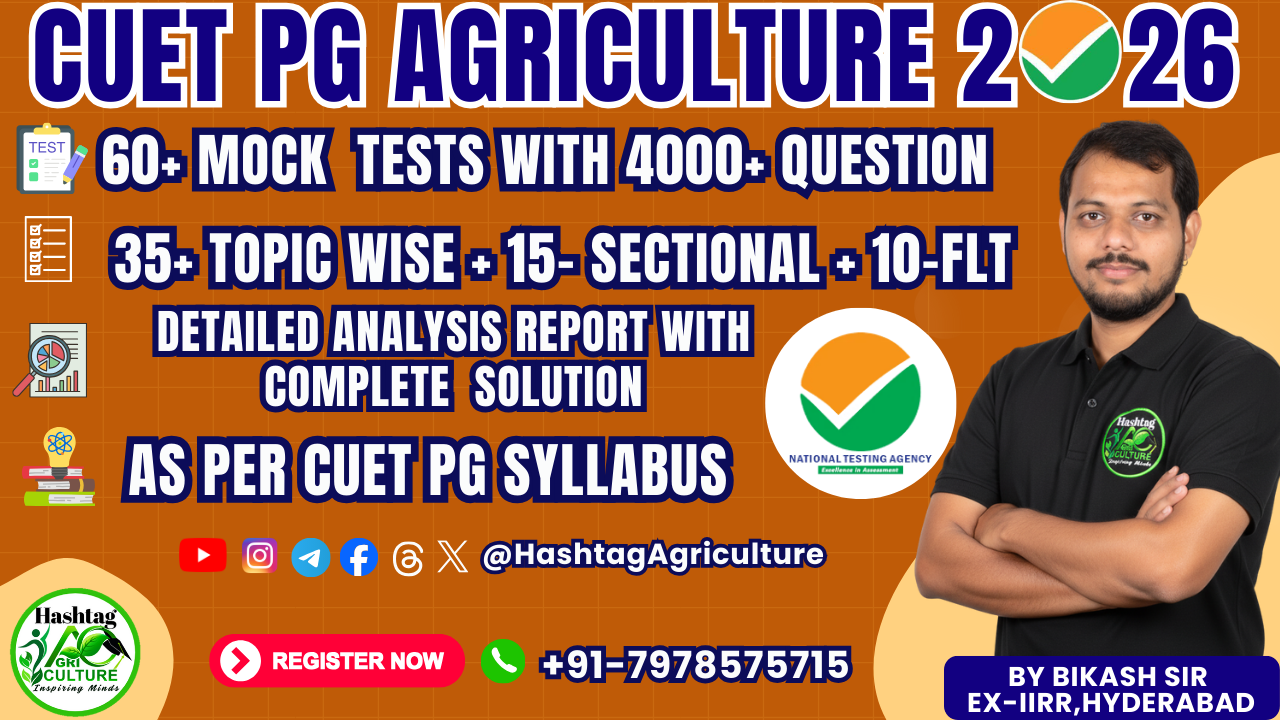 CUET PG Agriculture Mock Test