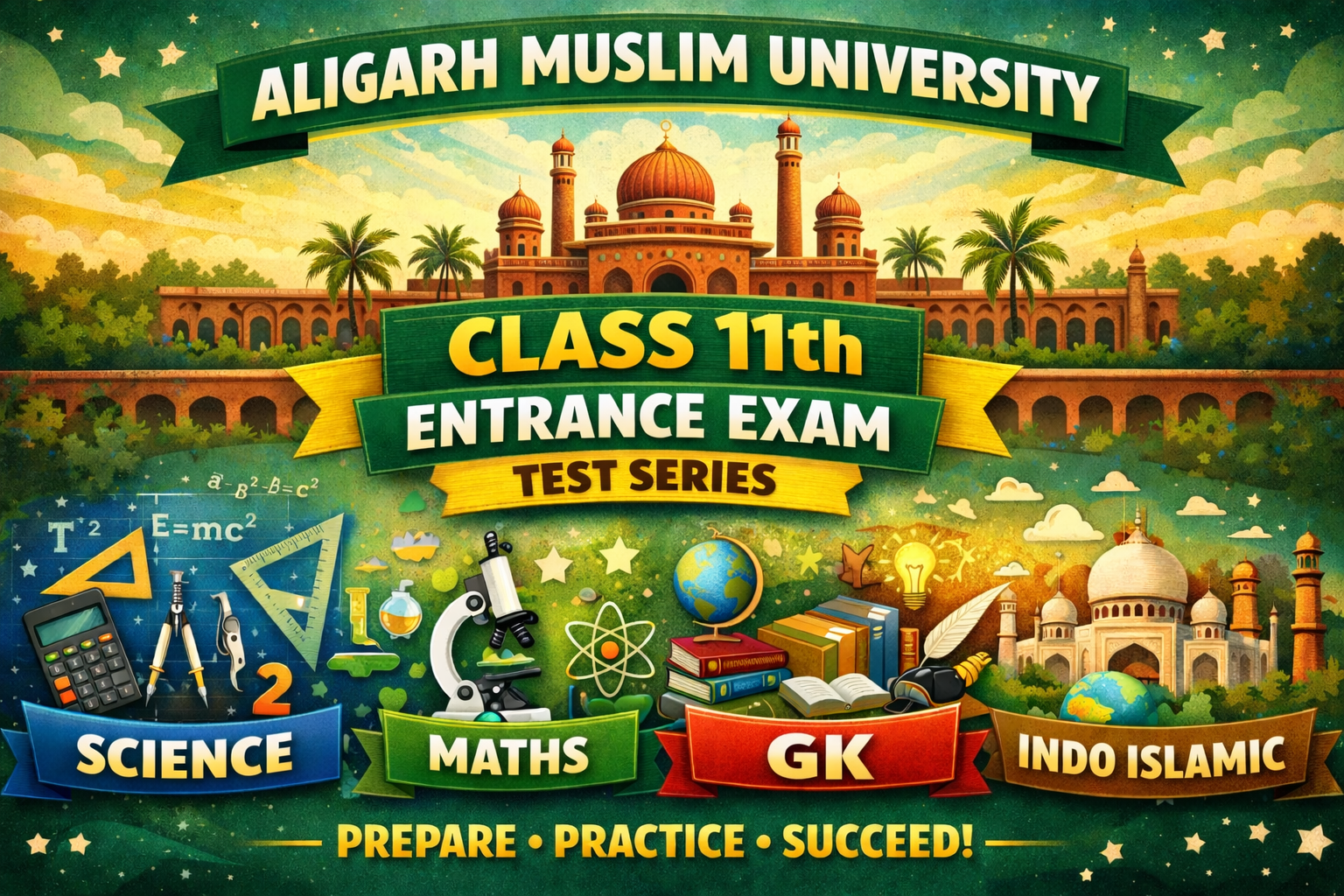 AMU 11th Science & Diploma In Engineering Test Series 2026