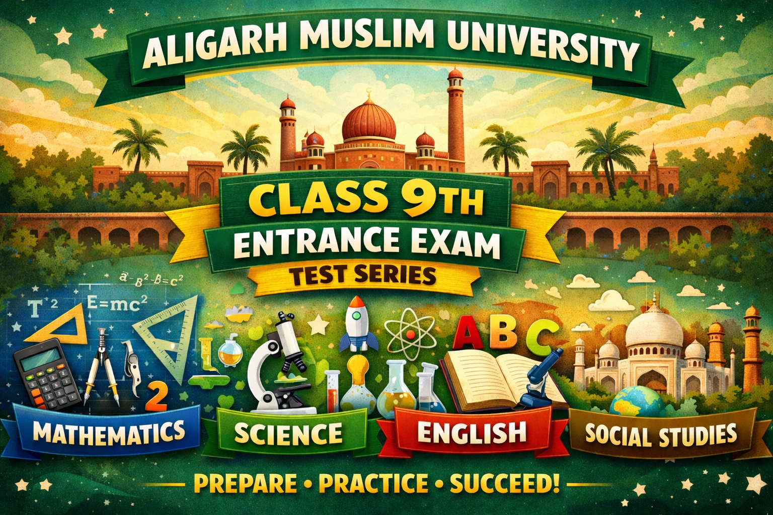 AMU Class 9th Entrance 2026 Mock Test Series