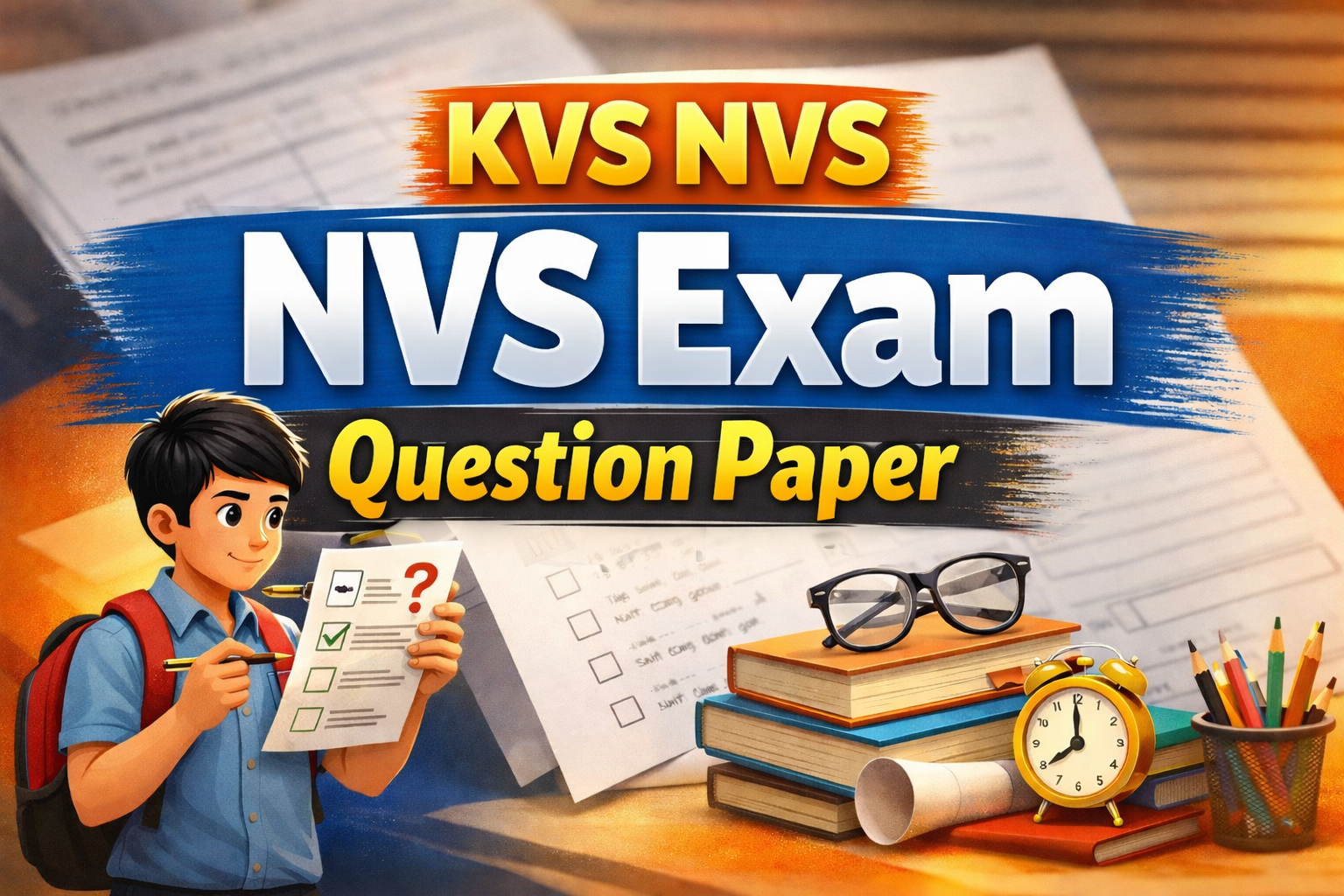 Download KVS NVS Question Paper PDF – Free & Latest