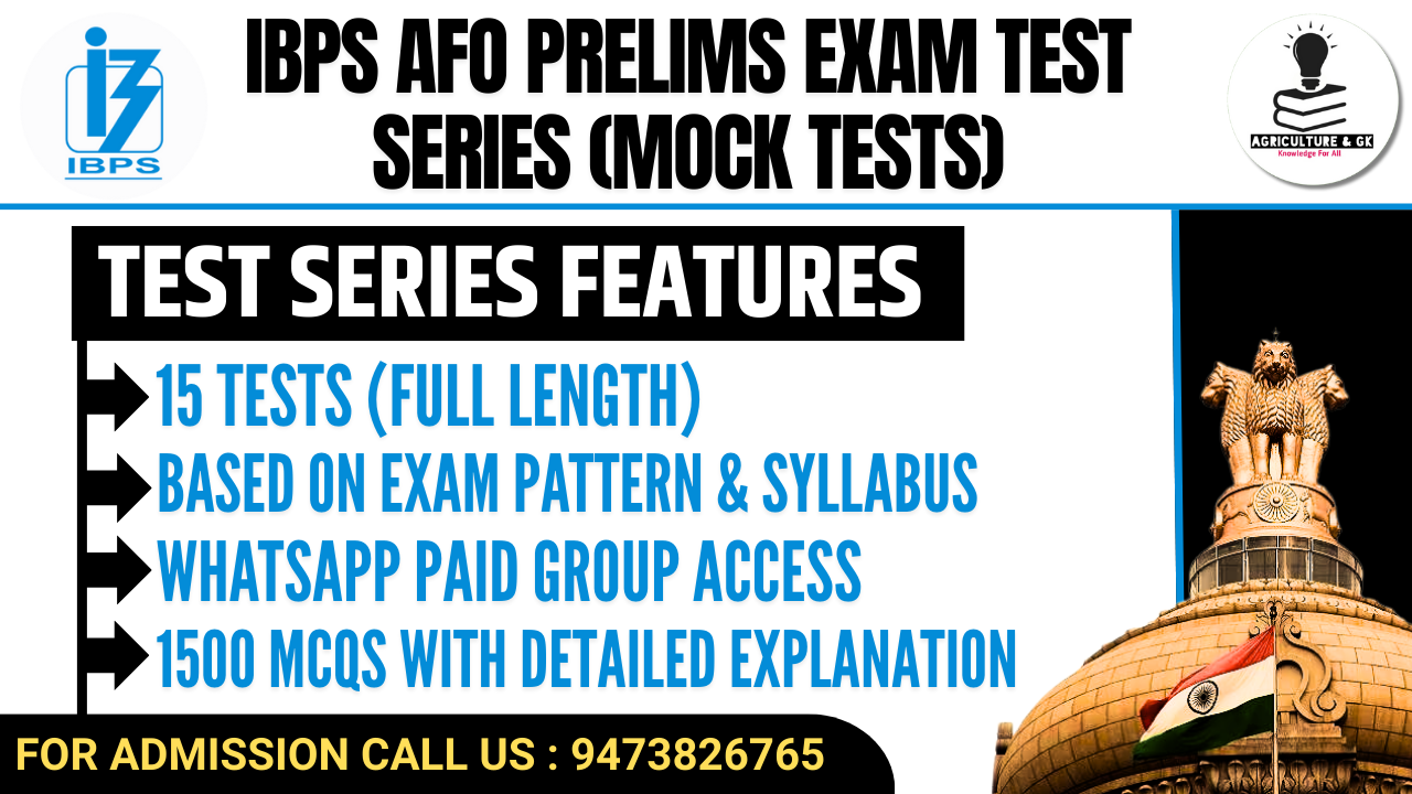 IBPS AFO Prelims Exam Test Series (Mock Tests)