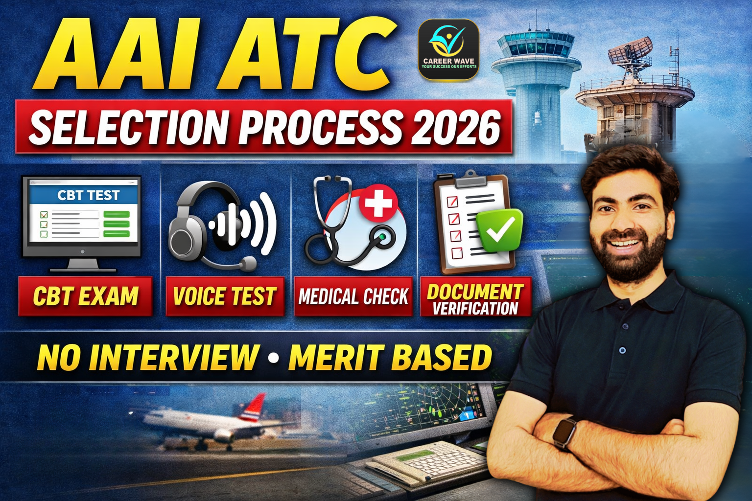 AAI ATC Selection Process 2026 – CBT, Voice Test, Medical & Document Verification Explained