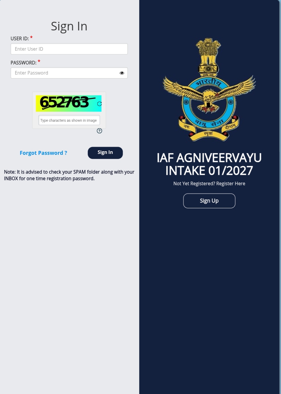 *IAF AGNIVEERVAYUINTAKE 01/2027*